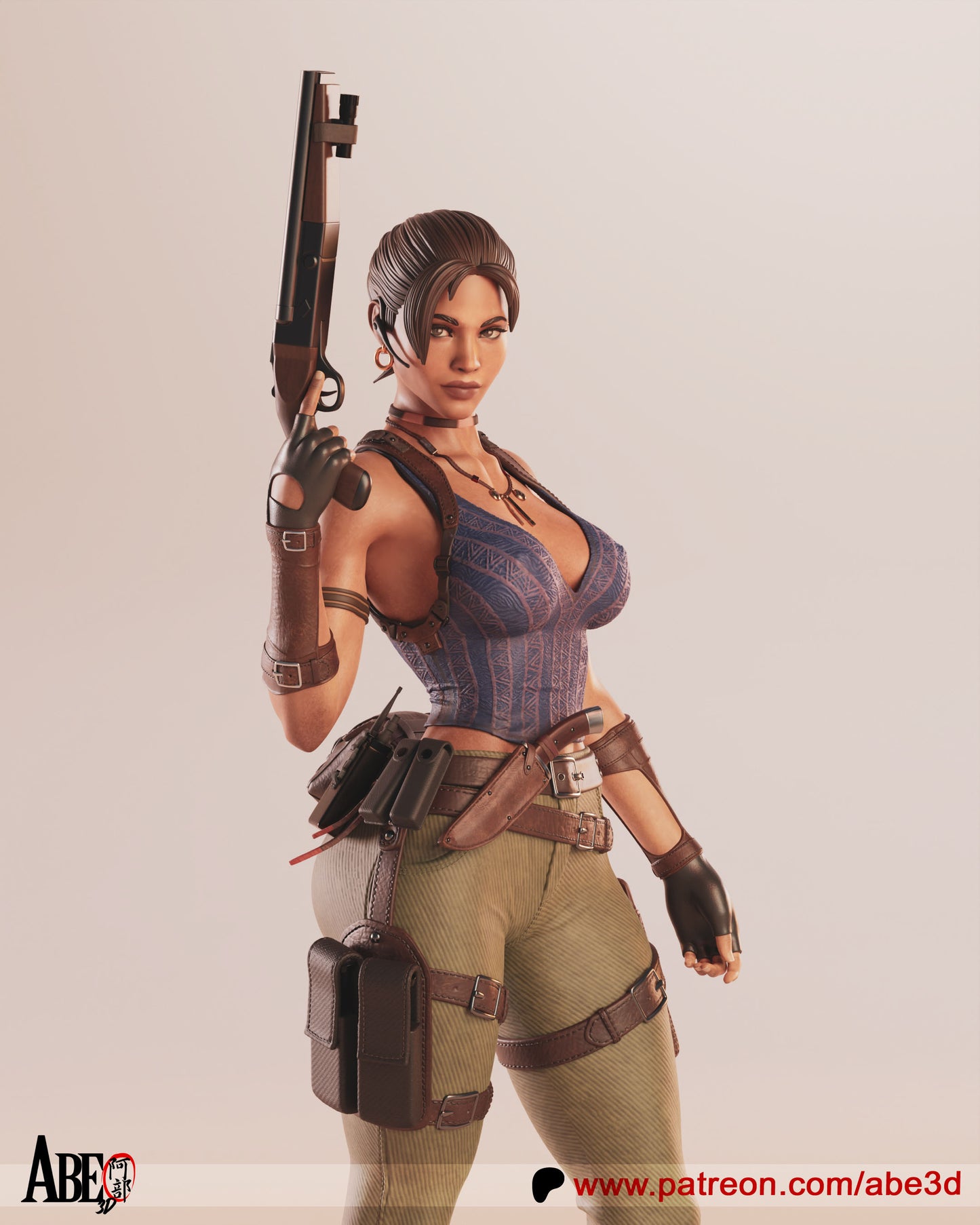 Sheva (VARIANT PARTS INCLUDED) - Unassembled and Unpainted Garage Kit - Model Designed by Abe3D