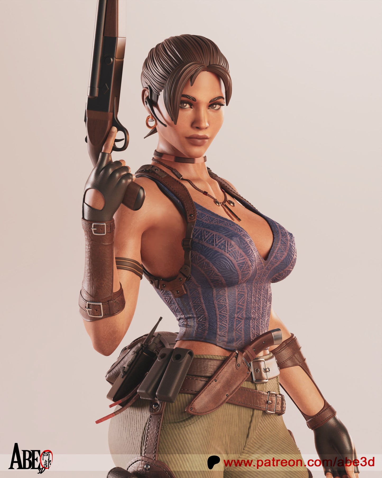 Sheva (VARIANT PARTS INCLUDED) - Unassembled and Unpainted Garage Kit - Model Designed by Abe3D