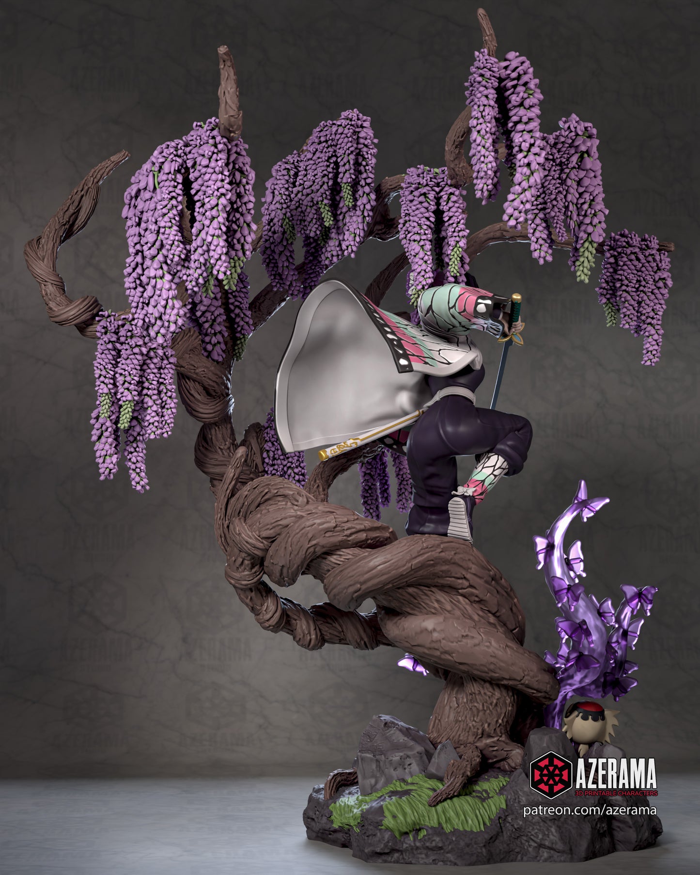 Shinobu - Unassembled and Unpainted Garage Kit - Model Designed by Azerama