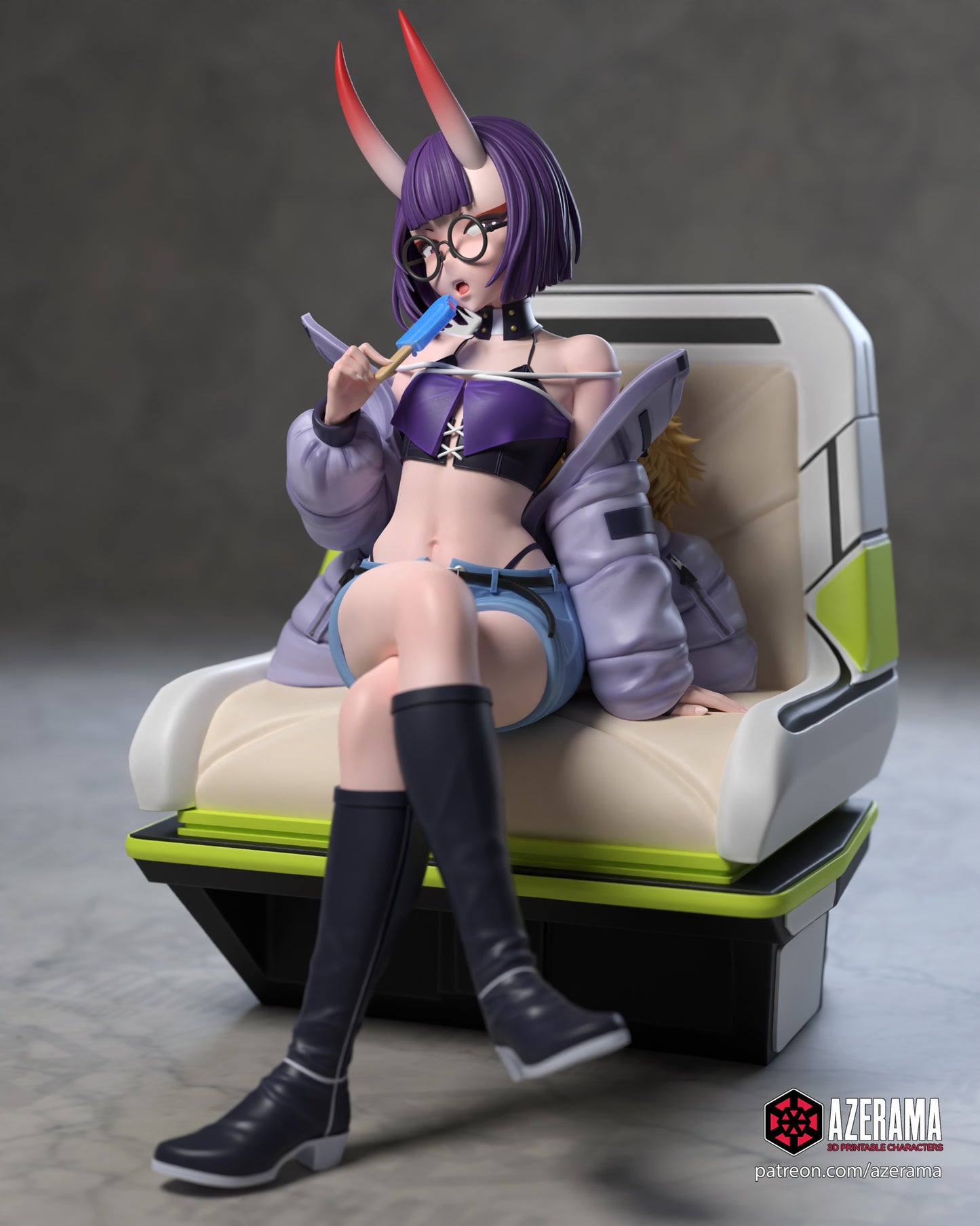 Shuten Douji MC (Modern Clothes) - Unassembled and Unpainted Garage Kit - Model Designed by Azerama