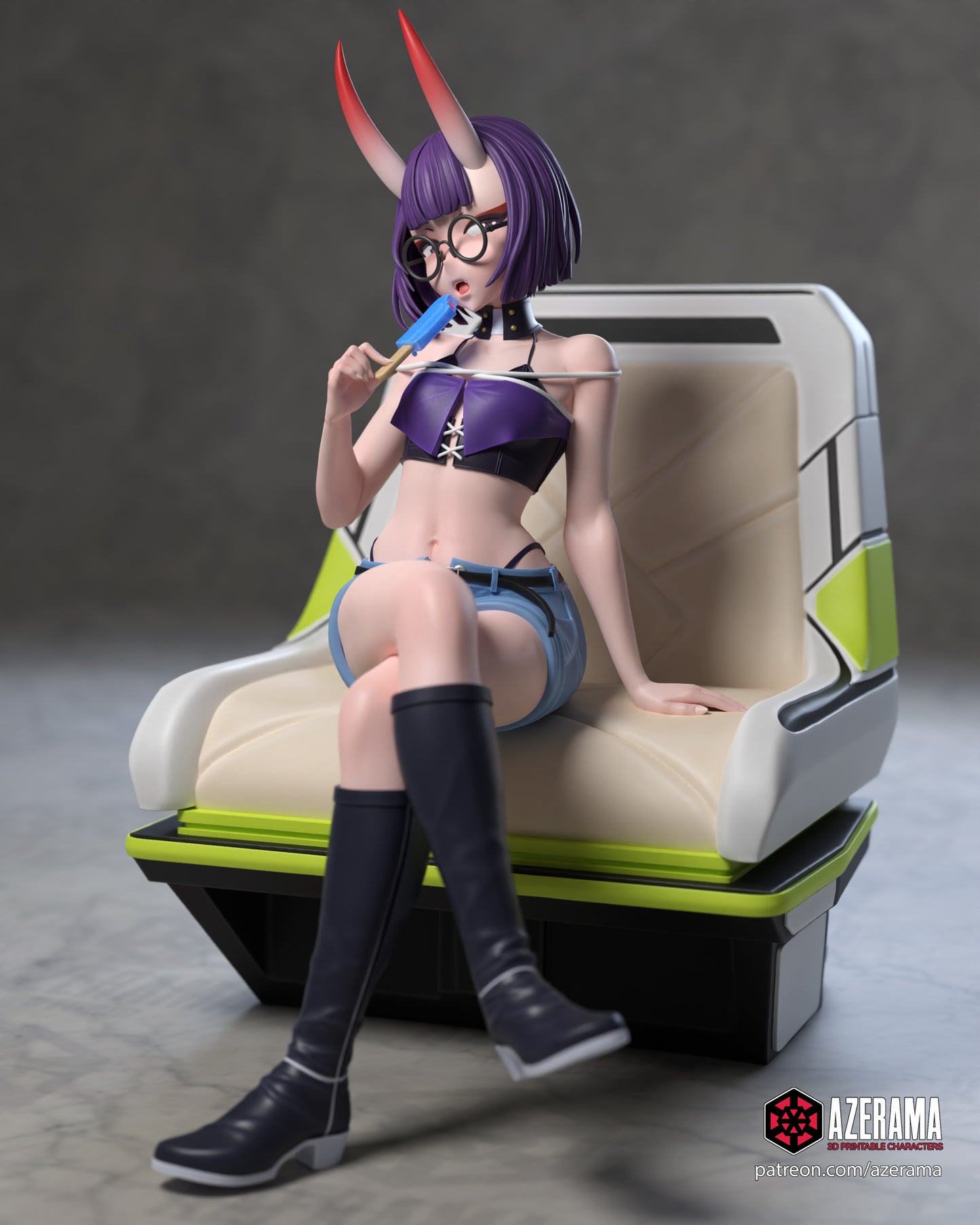 Shuten Douji MC (Modern Clothes) - Unassembled and Unpainted Garage Kit - Model Designed by Azerama