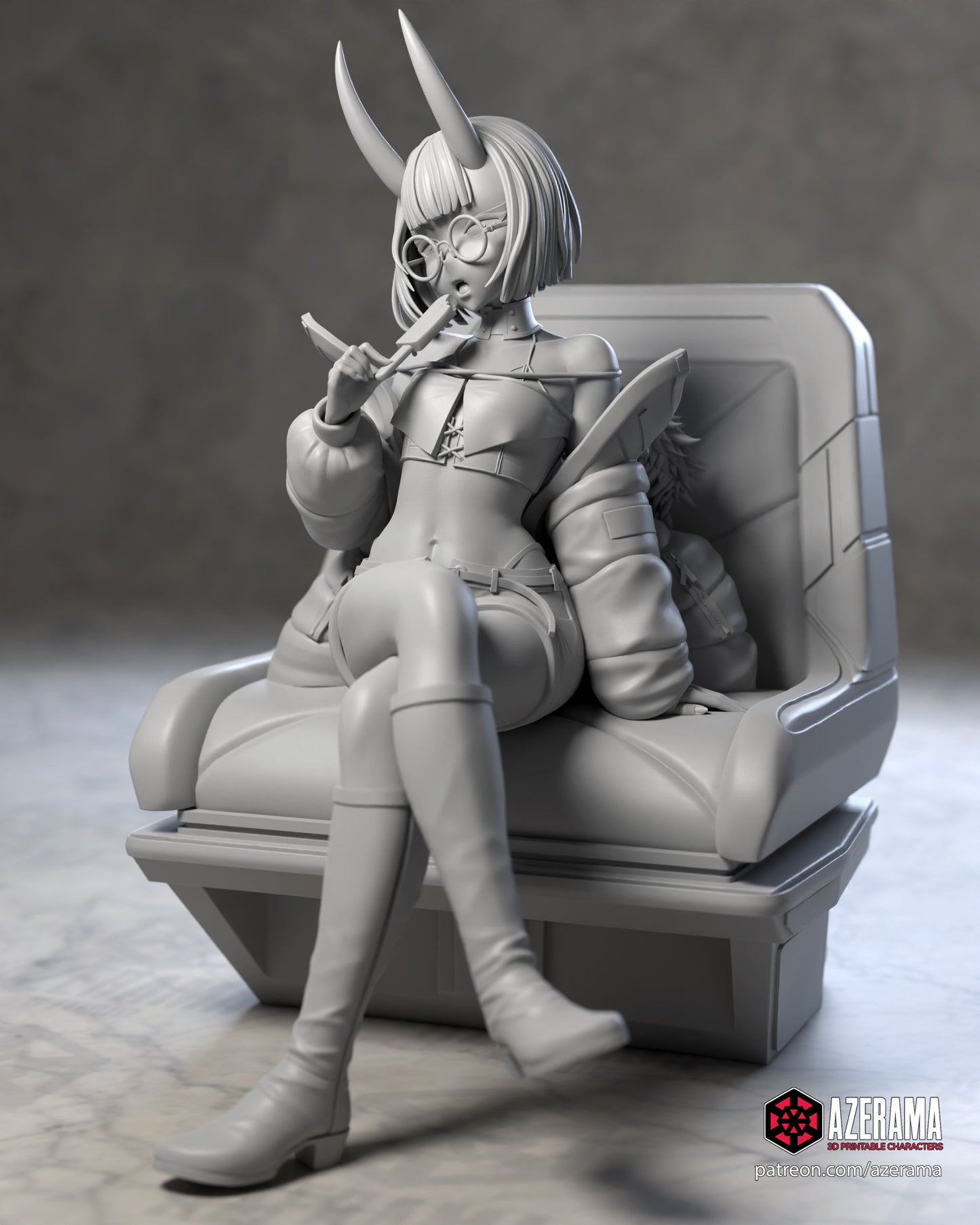 Shuten Douji MC (Modern Clothes) - Unassembled and Unpainted Garage Kit - Model Designed by Azerama