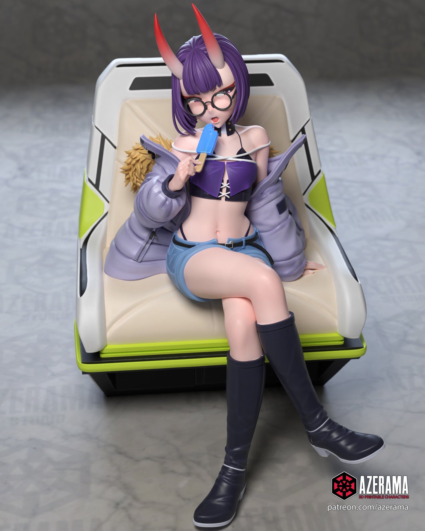 Shuten Douji MC (Modern Clothes) - Unassembled and Unpainted Garage Kit - Model Designed by Azerama