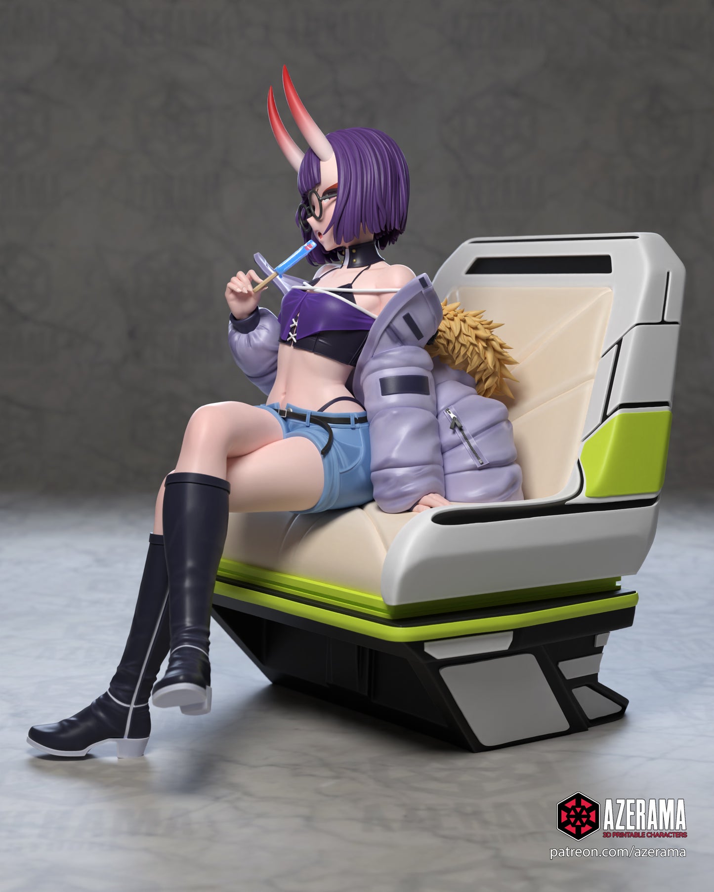 Shuten Douji MC (Modern Clothes) - Unassembled and Unpainted Garage Kit - Model Designed by Azerama