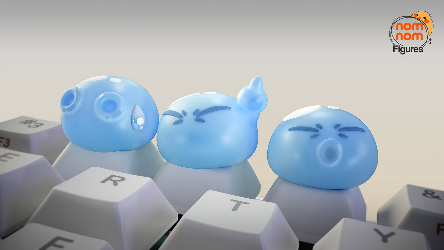 Slime KeyCaps - UNPAINTED - Model Designed by NomNom Figures