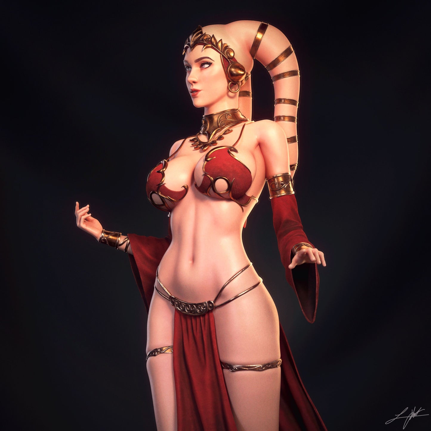 Twilek - Unassembled and Unpainted Garage Kit - Model Designed by Abe3D/Ramses