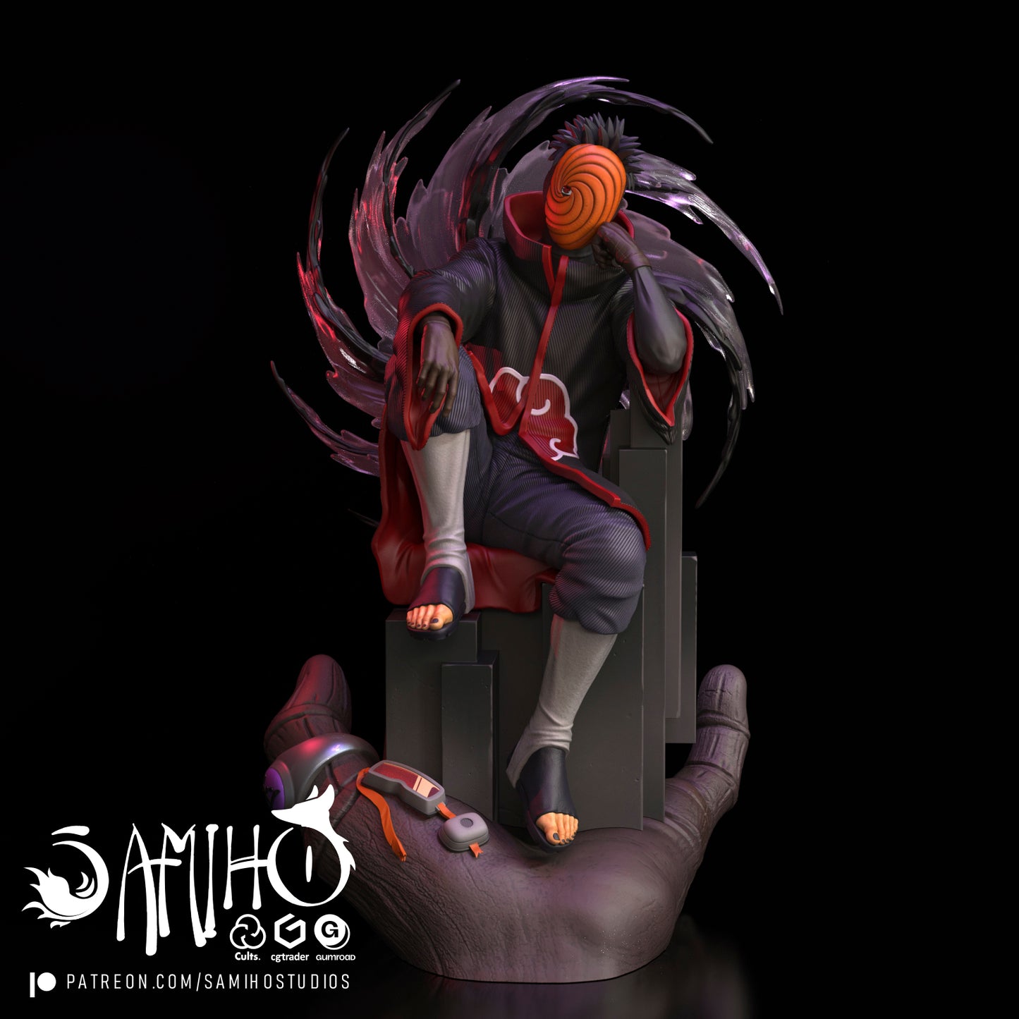 Obito - Unassembled and Unpainted Garage Kit - Model Designed by Samiho Studios