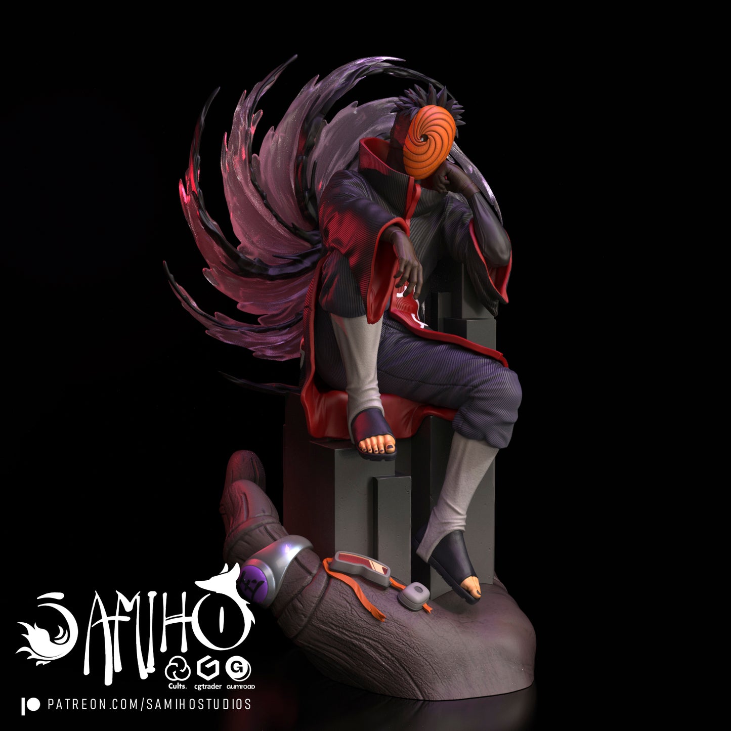 Obito - Unassembled and Unpainted Garage Kit - Model Designed by Samiho Studios