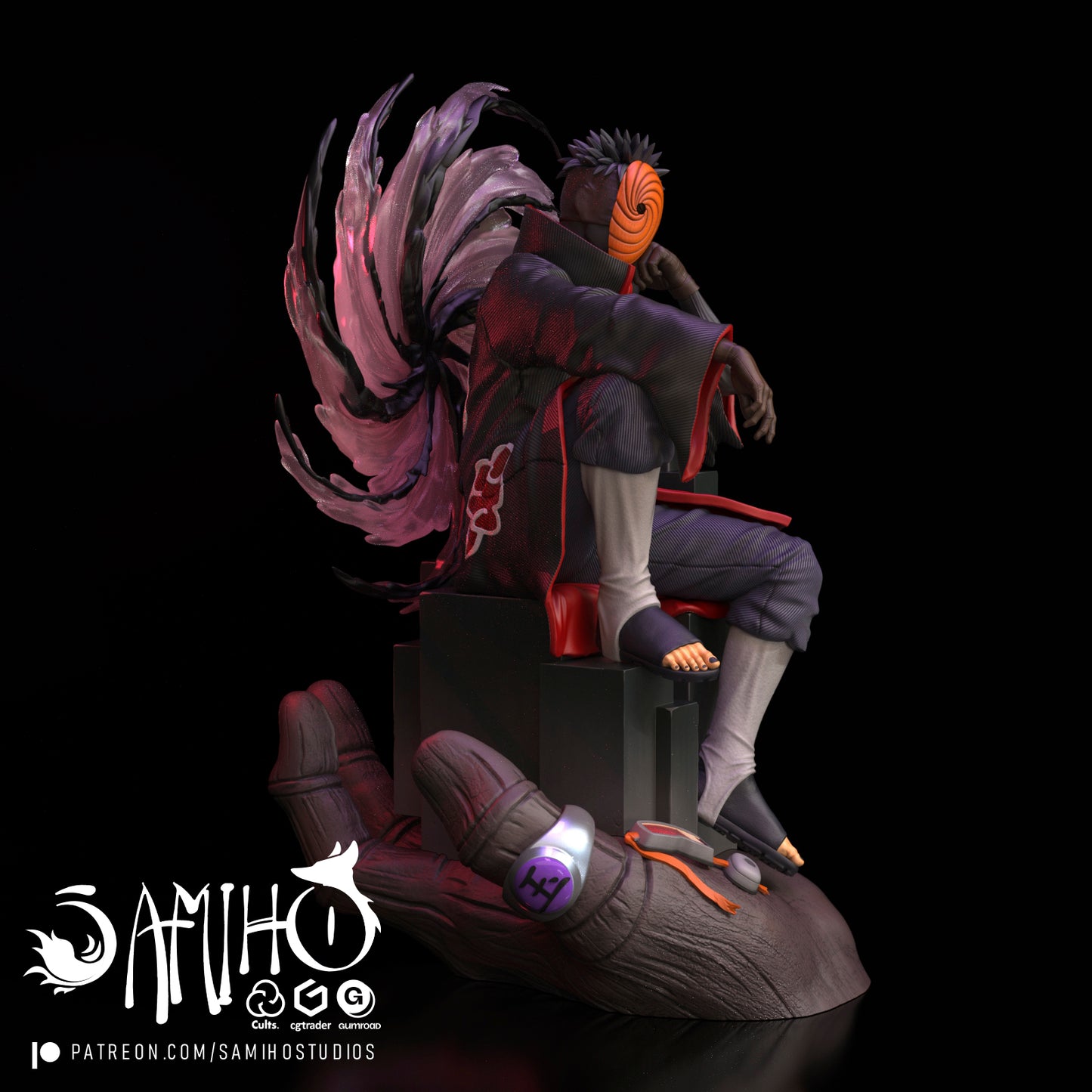 Obito - Unassembled and Unpainted Garage Kit - Model Designed by Samiho Studios