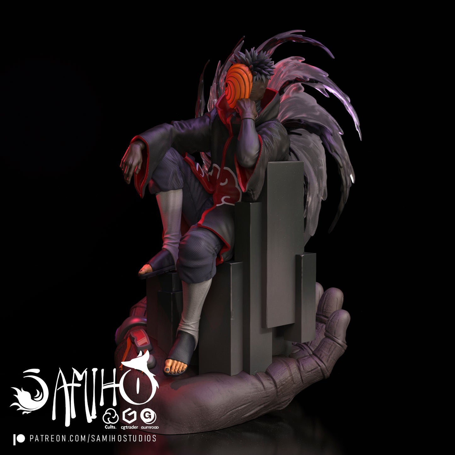 Obito - Unassembled and Unpainted Garage Kit - Model Designed by Samiho Studios