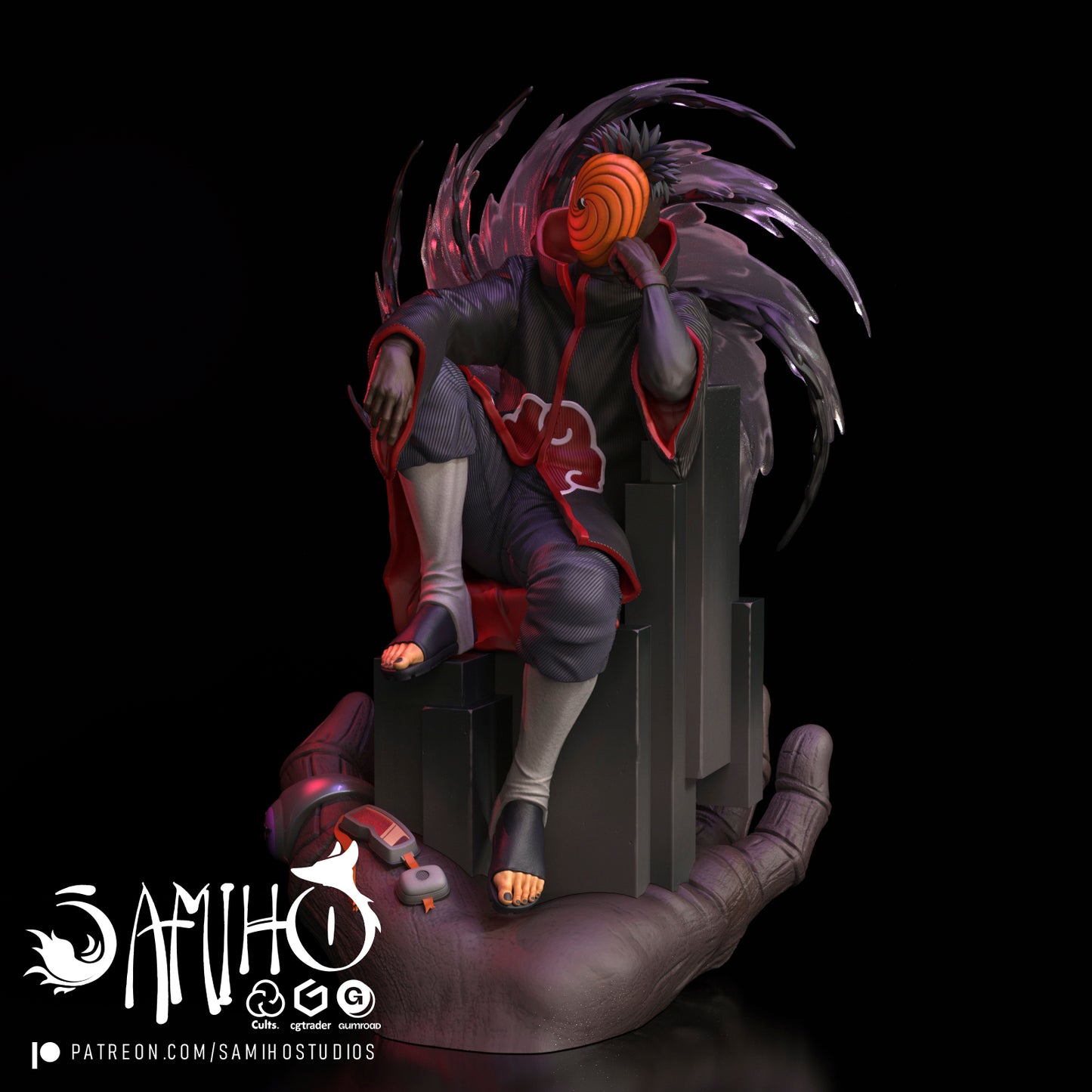 Obito - Unassembled and Unpainted Garage Kit - Model Designed by Samiho Studios