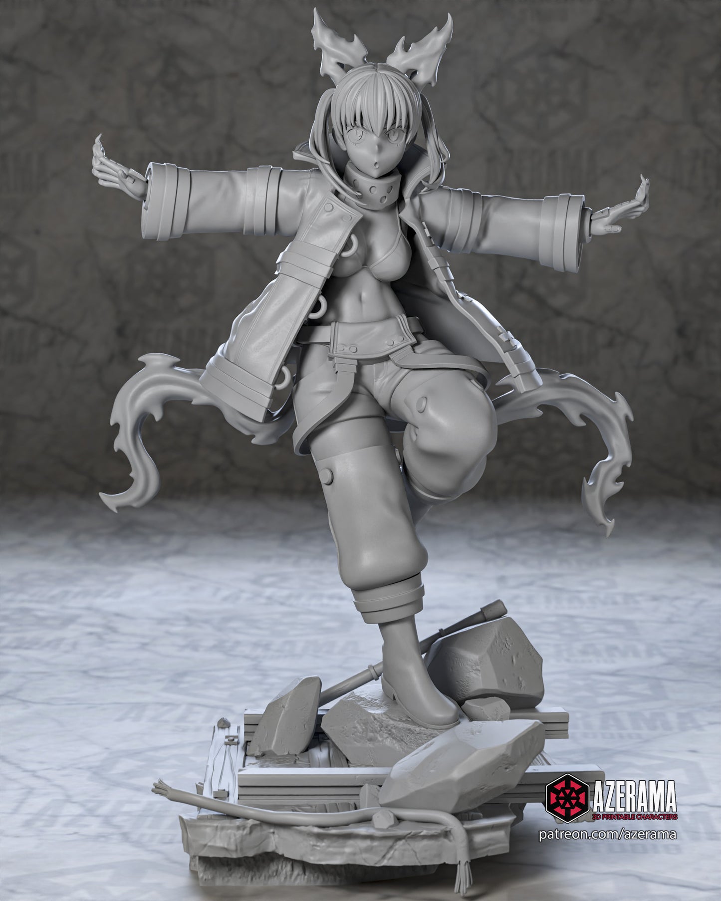 Tamaki - Unassembled and Unpainted Garage Kit - Model Designed by Azerama