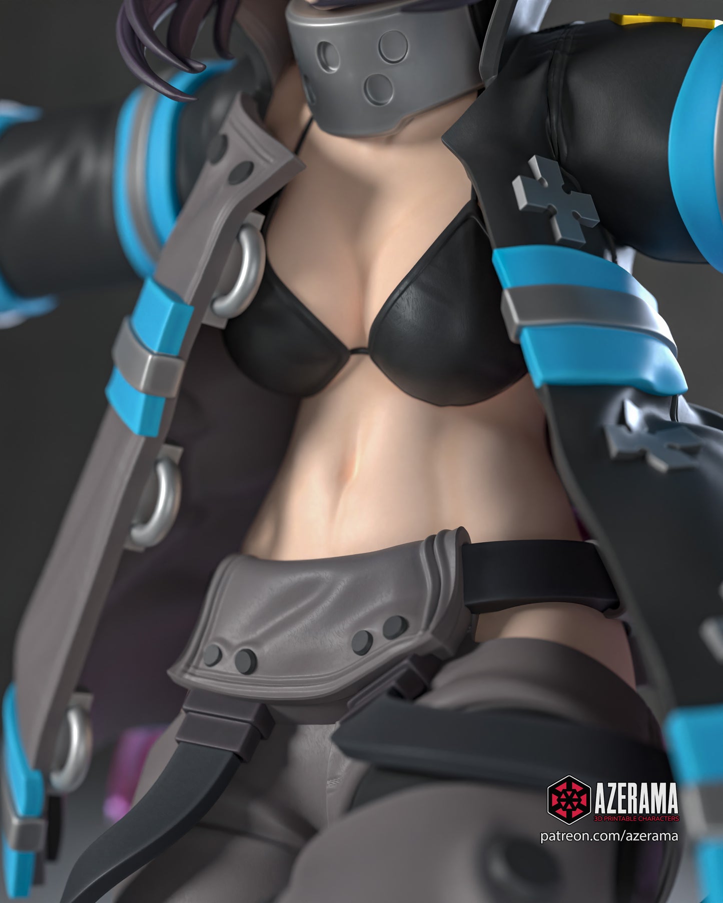 Tamaki - Unassembled and Unpainted Garage Kit - Model Designed by Azerama