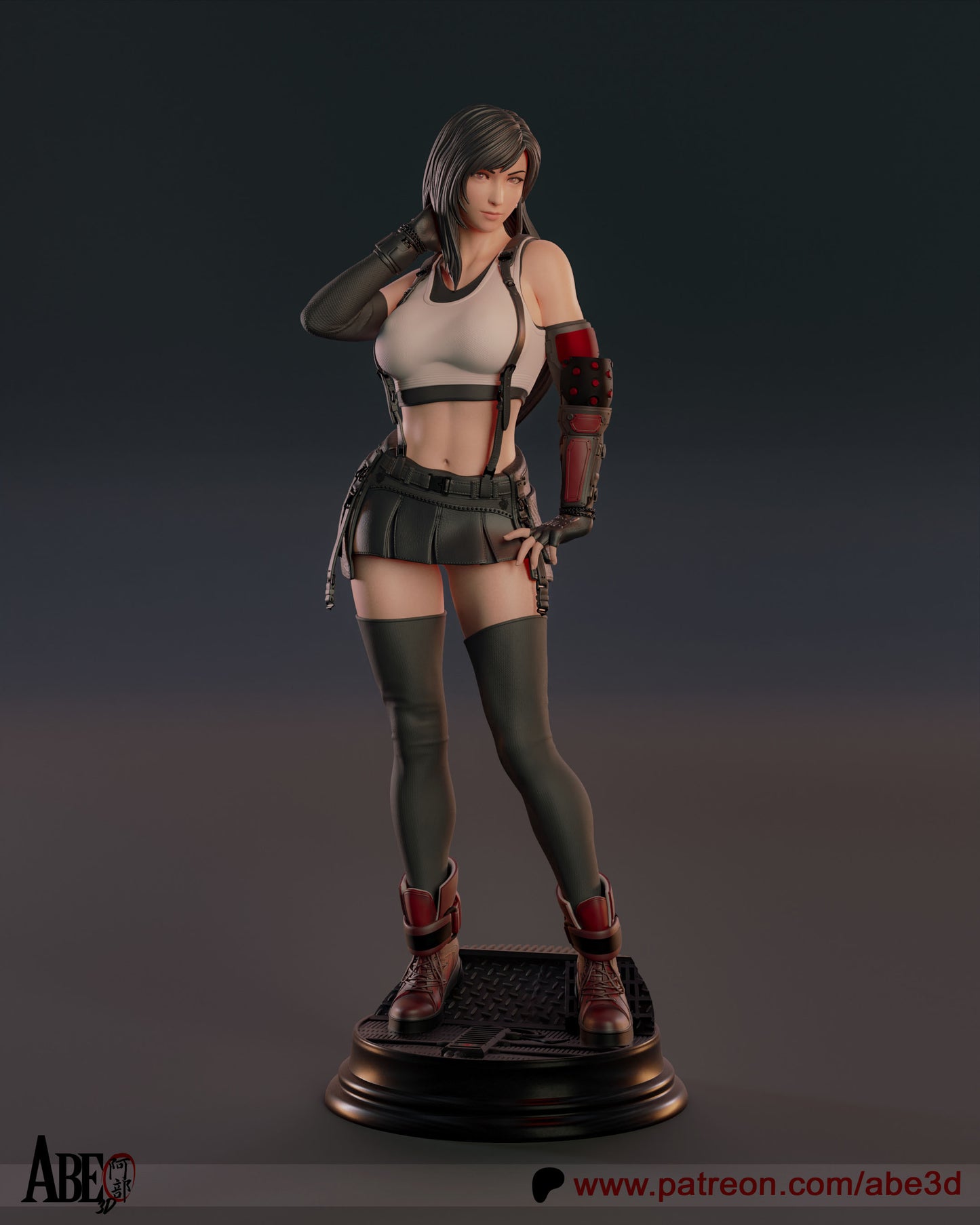 Tifa - Unassembled and Unpainted Garage Kit - Model Designed by Abe3d