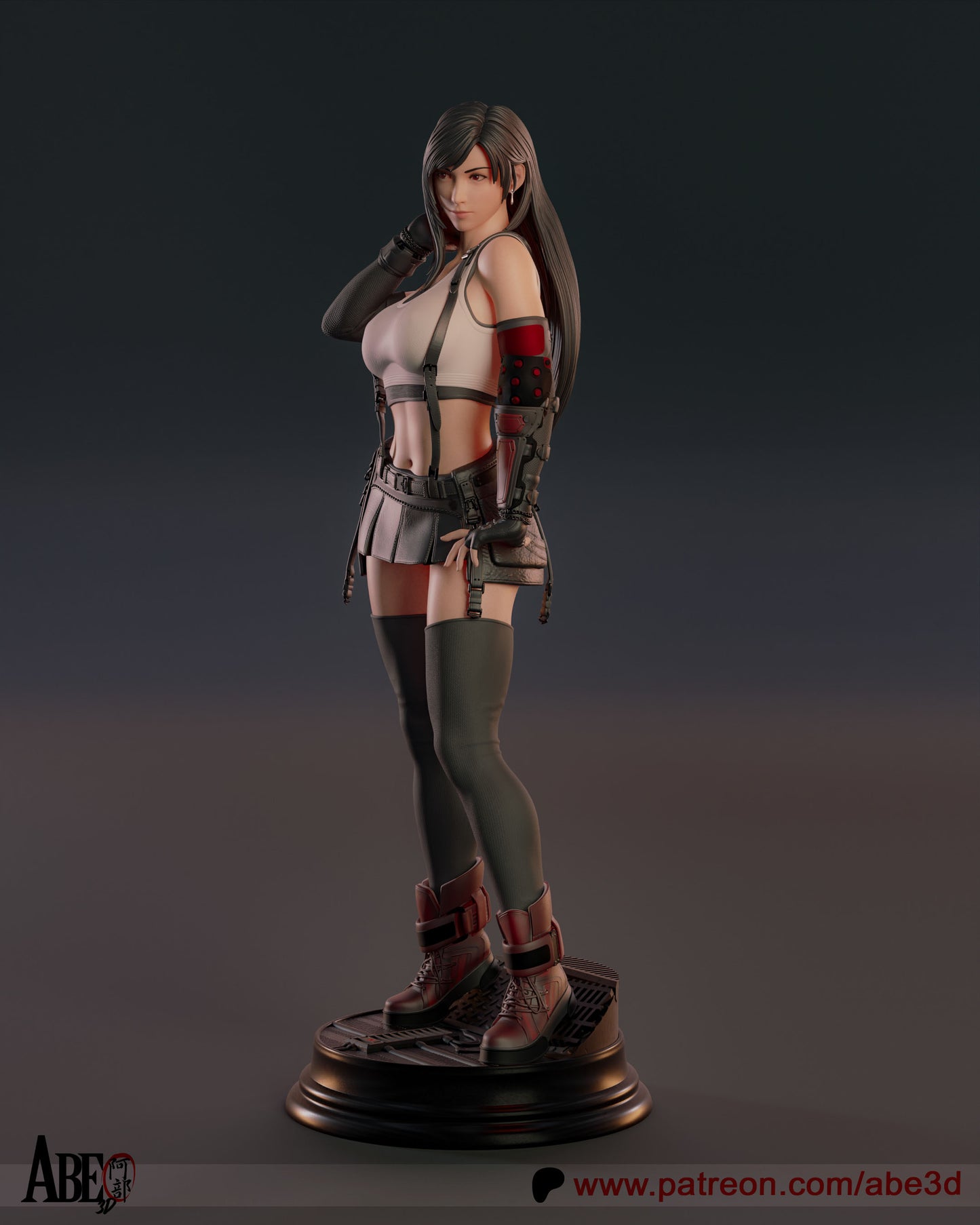 Tifa - Unassembled and Unpainted Garage Kit - Model Designed by Abe3d