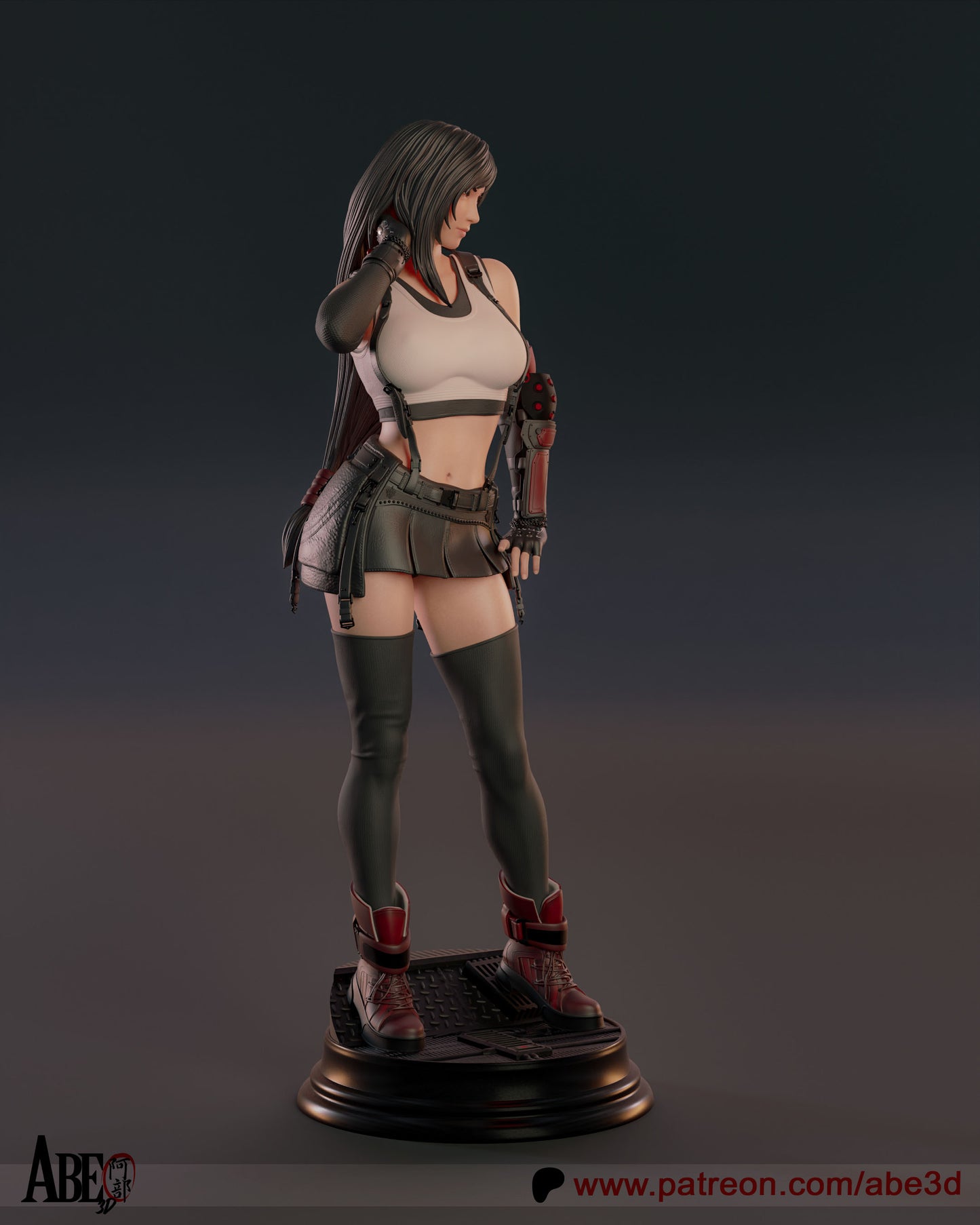 Tifa - Unassembled and Unpainted Garage Kit - Model Designed by Abe3d