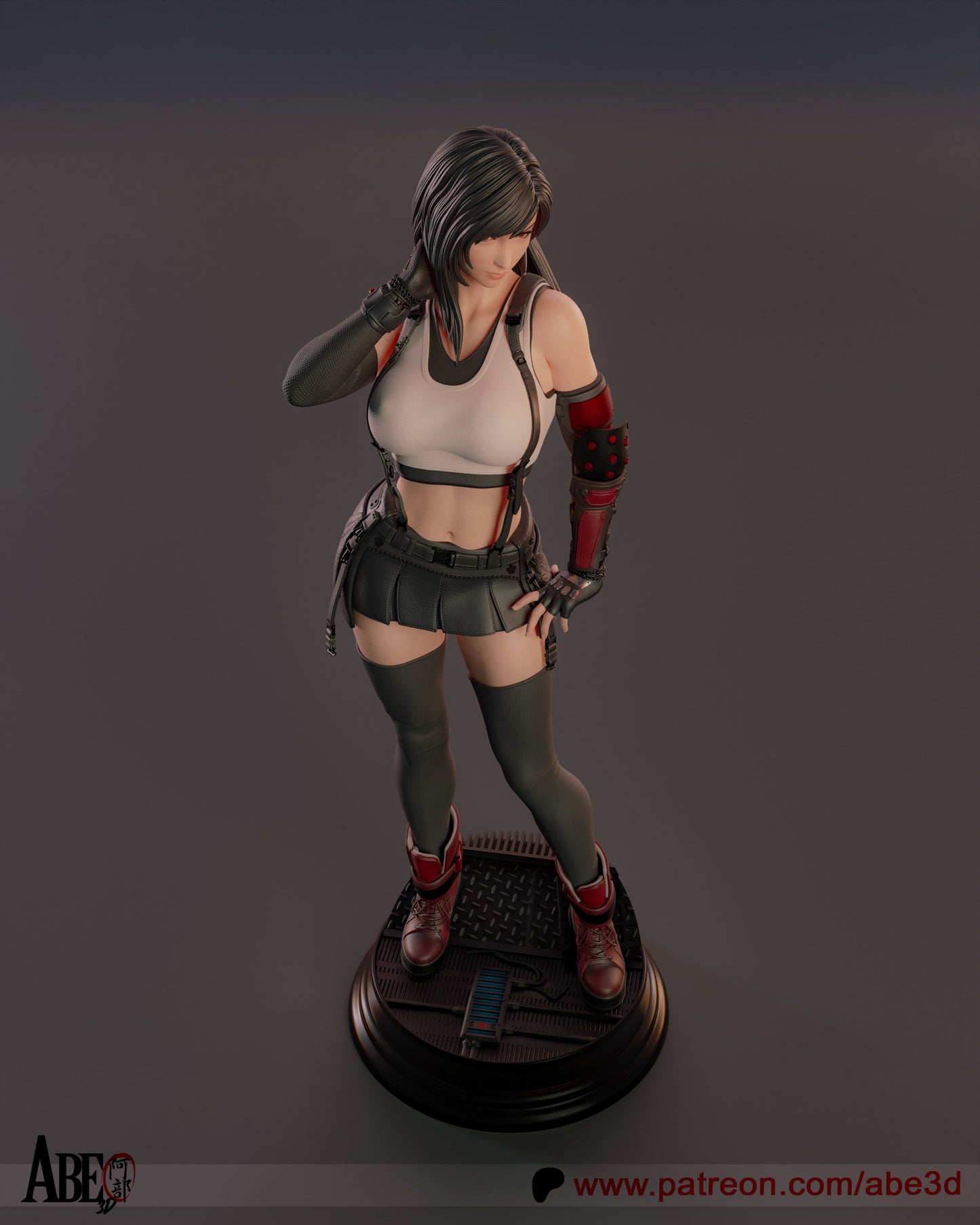 Tifa - Unassembled and Unpainted Garage Kit - Model Designed by Abe3d