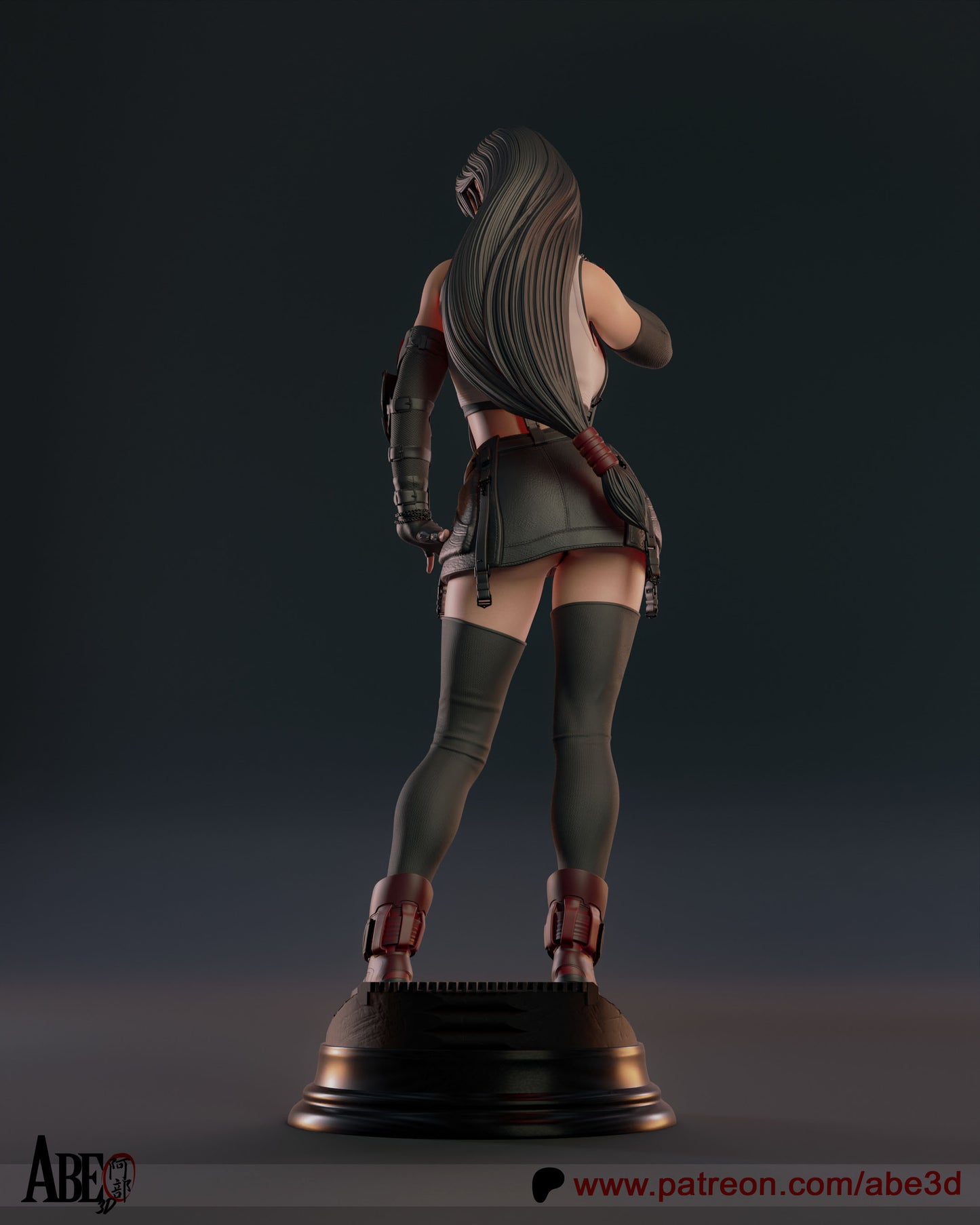 Tifa - Unassembled and Unpainted Garage Kit - Model Designed by Abe3d