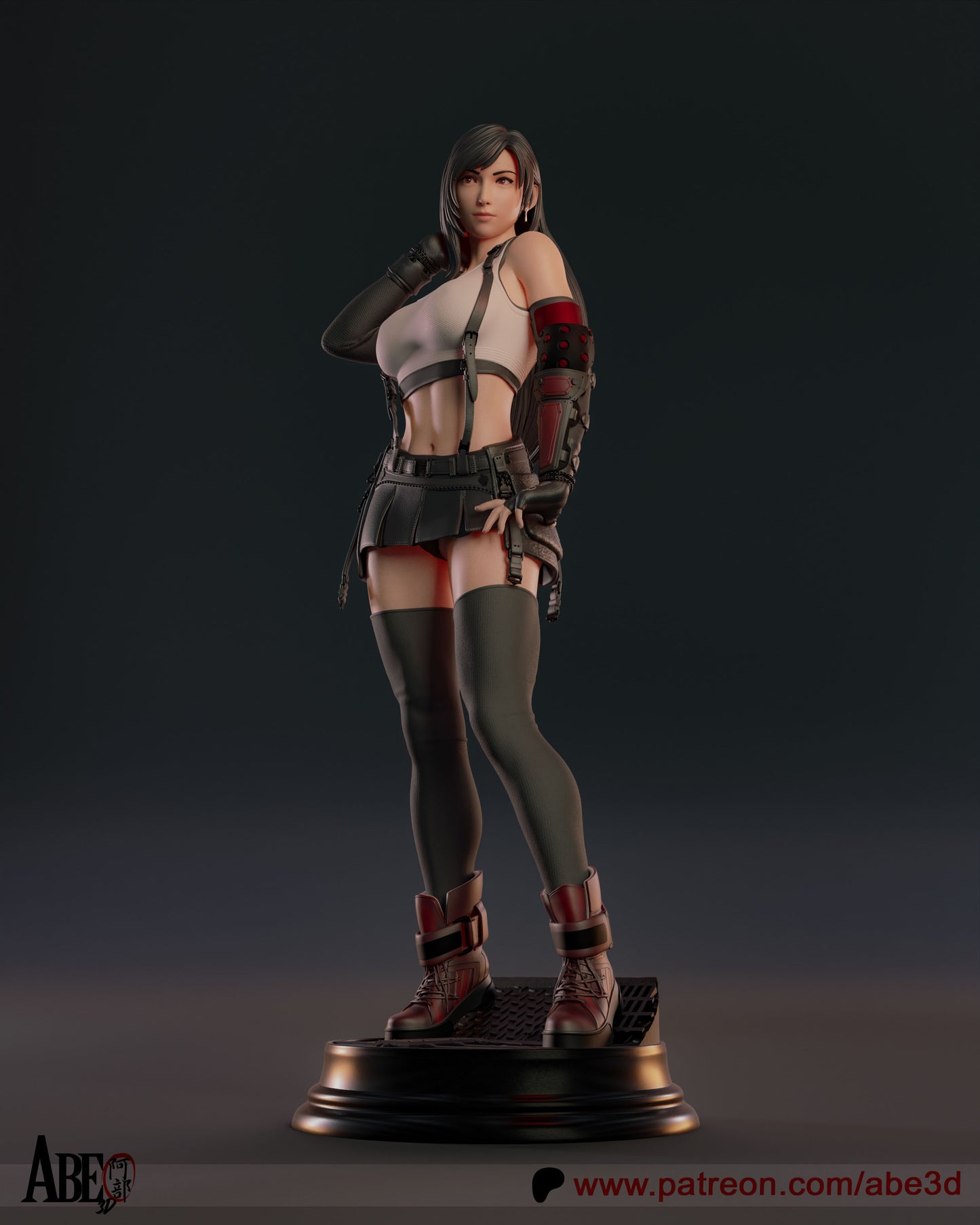 Tifa - Unassembled and Unpainted Garage Kit - Model Designed by Abe3d