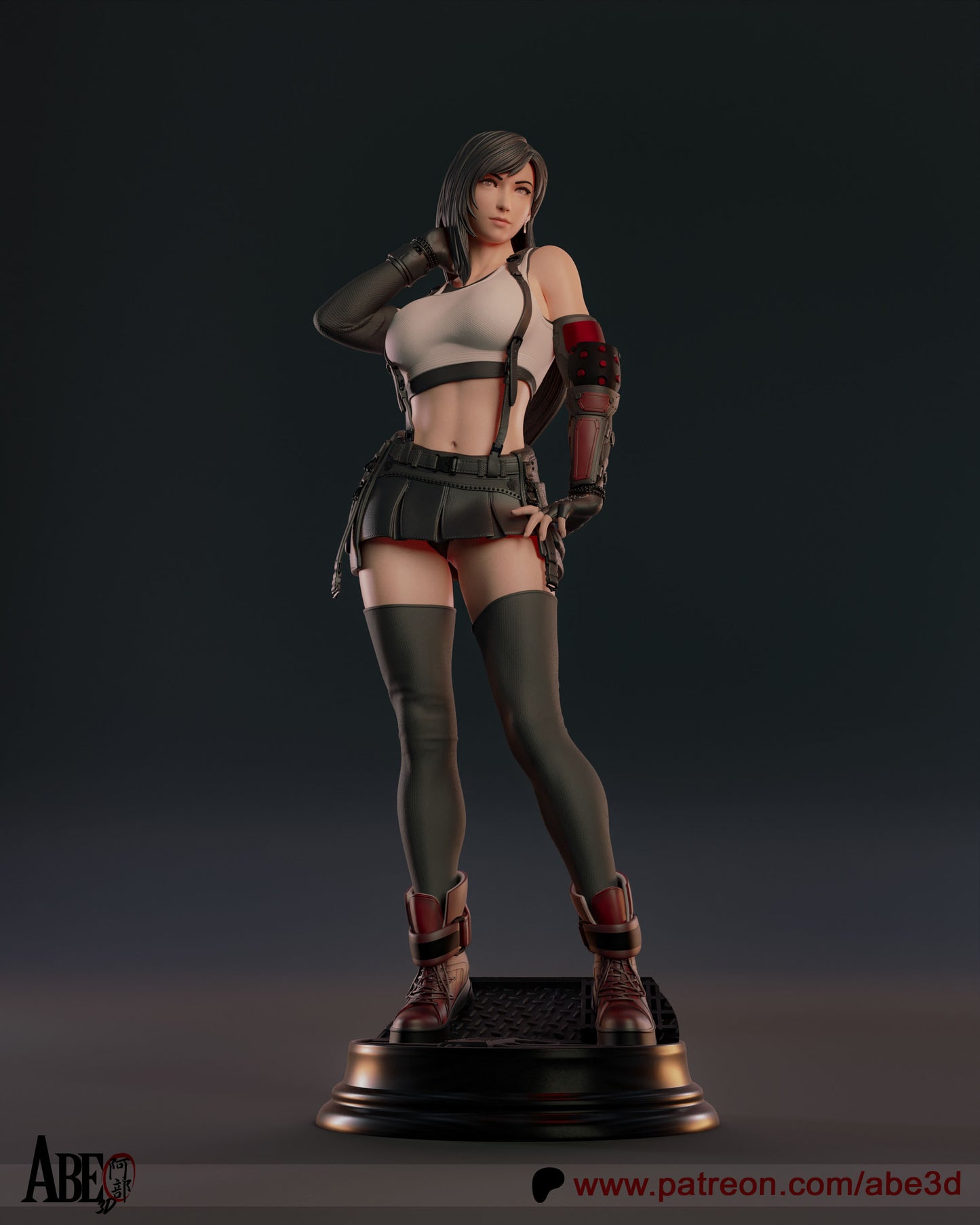 Tifa - Unassembled and Unpainted Garage Kit - Model Designed by Abe3d