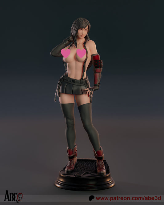 Tifa NSFW - Unassembled and Unpainted Garage Kit - Model Designed by Abe3d