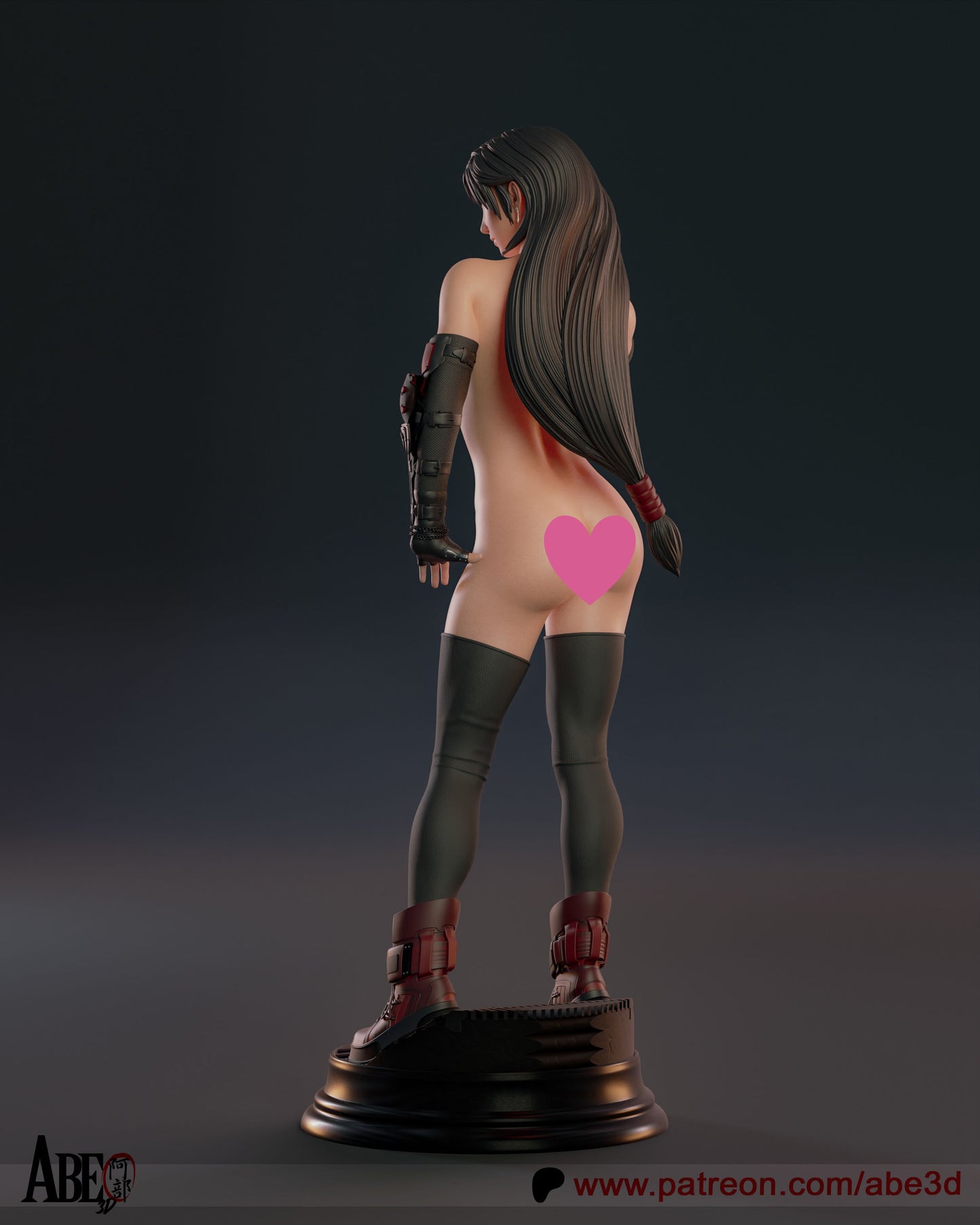 Tifa NSFW - Unassembled and Unpainted Garage Kit - Model Designed by Abe3d