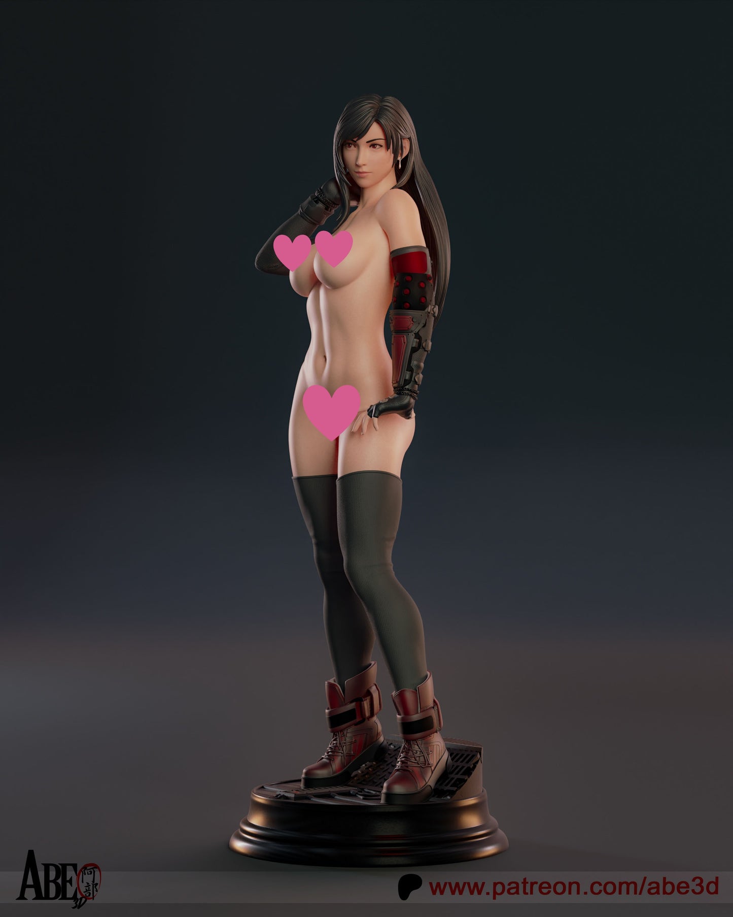 Tifa NSFW - Unassembled and Unpainted Garage Kit - Model Designed by Abe3d