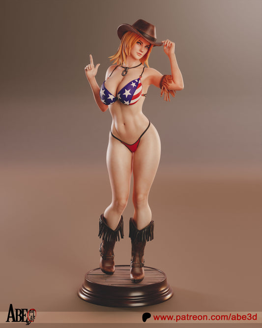 Tina Armstrong (arm variants included) - Unassembled and Unpainted Garage Kit - Model Designed by Abe3d