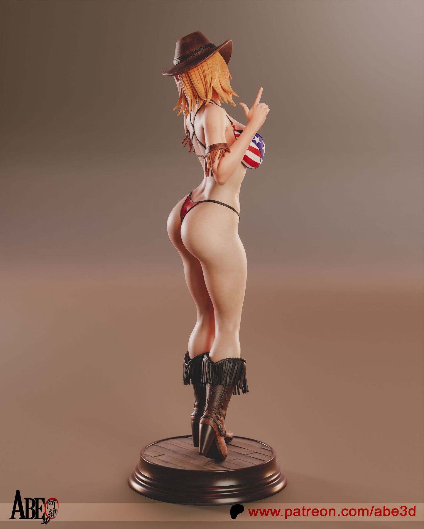 Tina Armstrong (arm variants included) - Unassembled and Unpainted Garage Kit - Model Designed by Abe3d