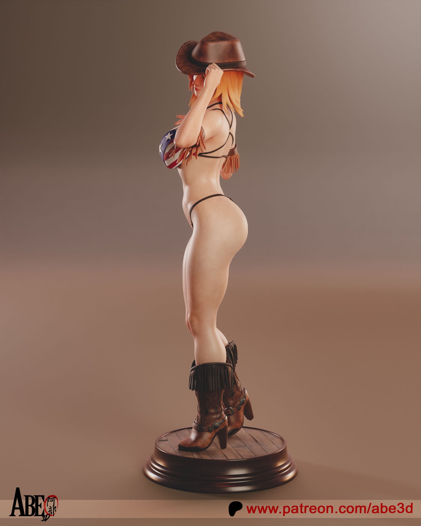 Tina Armstrong (arm variants included) - Unassembled and Unpainted Garage Kit - Model Designed by Abe3d