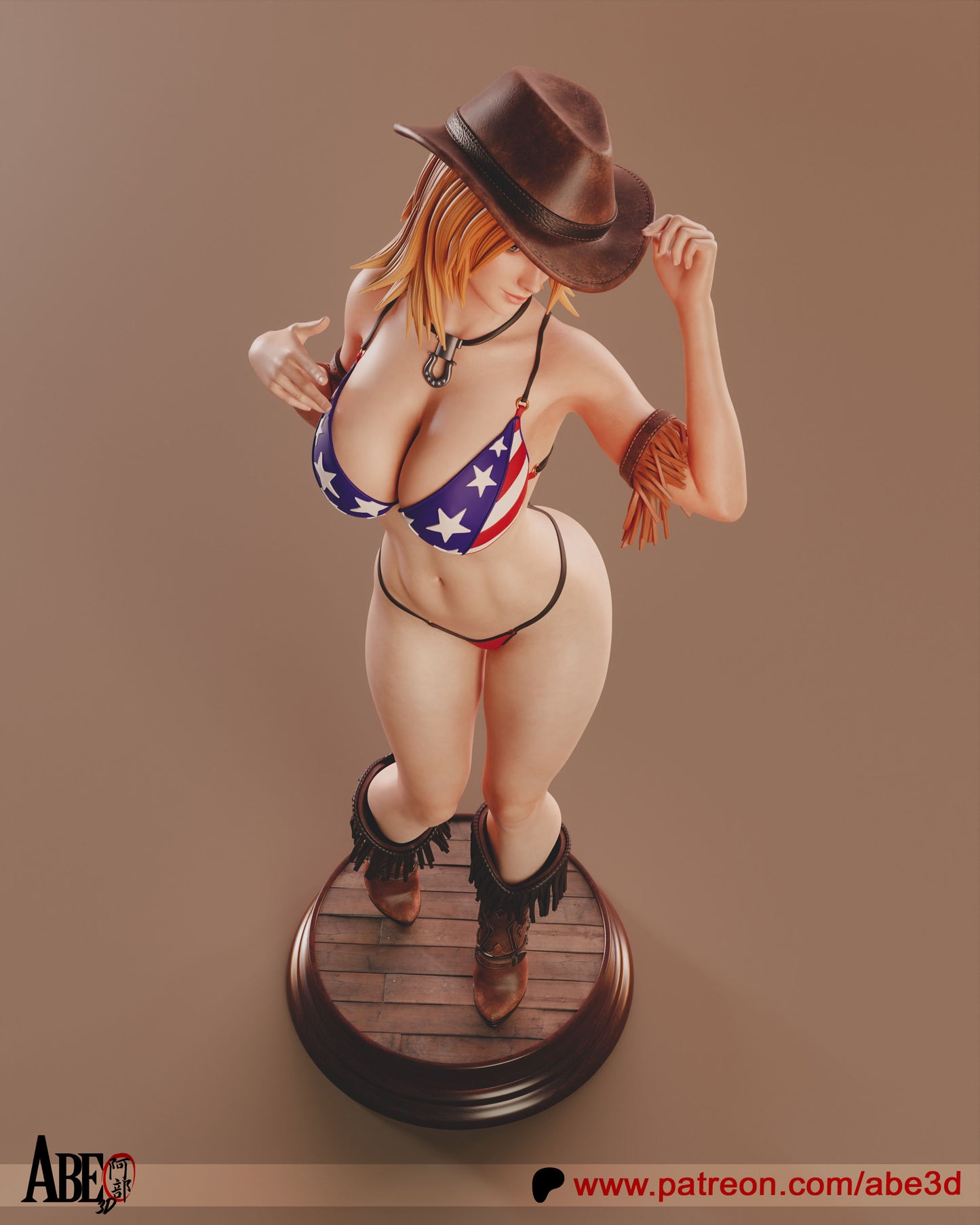 Tina Armstrong (arm variants included) - Unassembled and Unpainted Garage Kit - Model Designed by Abe3d