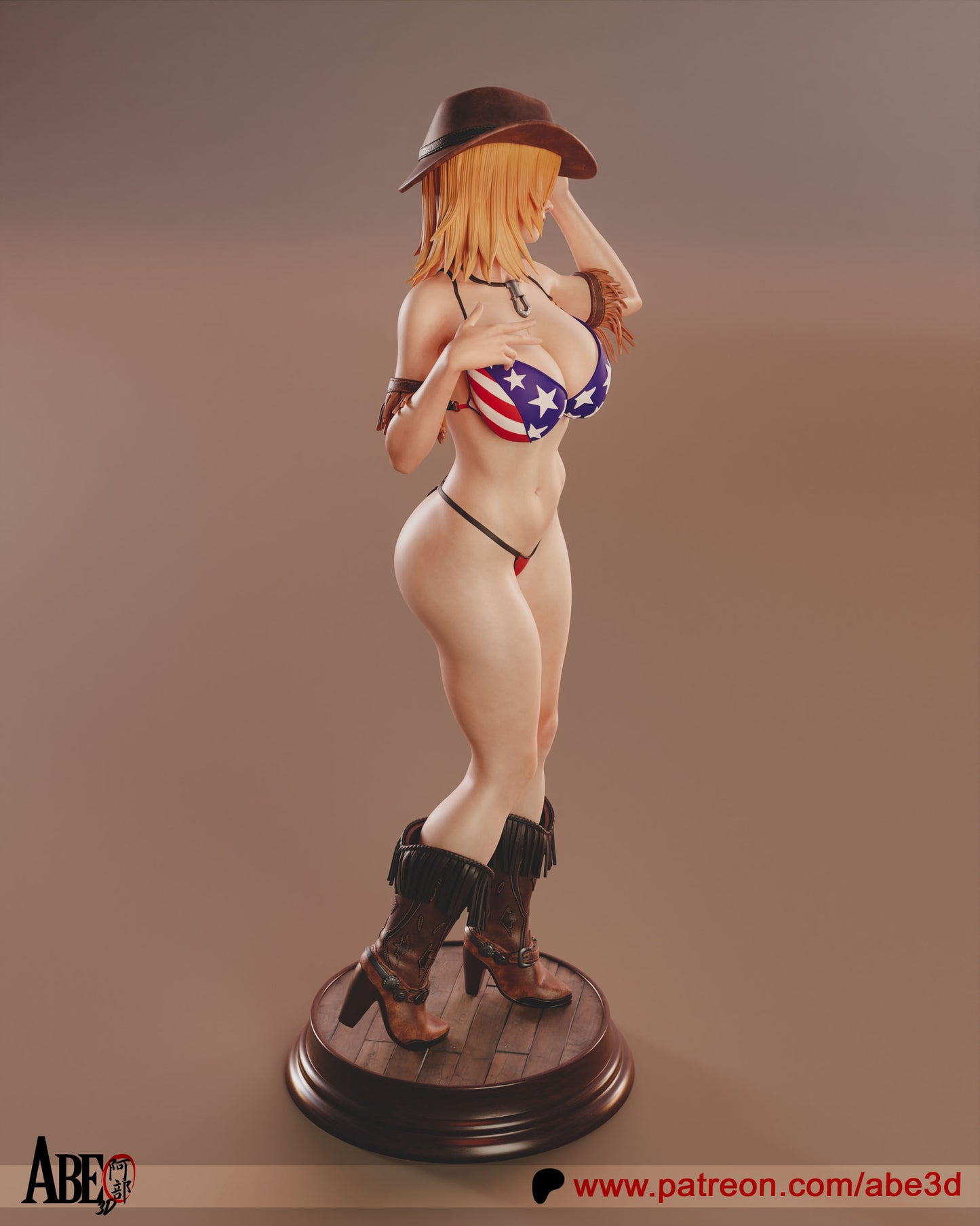 Tina Armstrong (arm variants included) - Unassembled and Unpainted Garage Kit - Model Designed by Abe3d