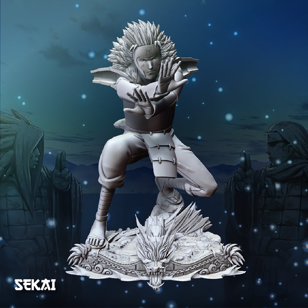 Tobirama Senju - Unassembled and Unpainted Garage Kit - Model Designed by Sekai3d