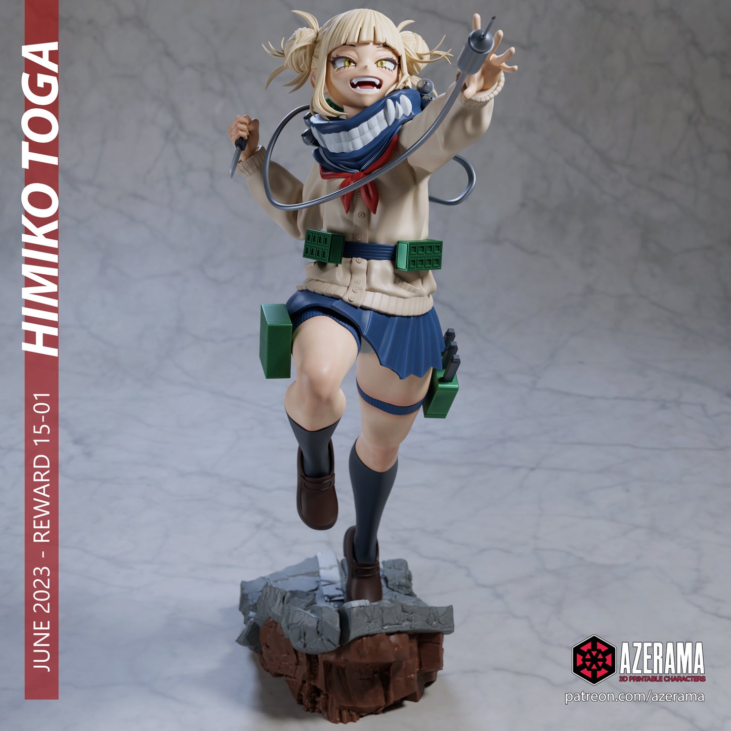 Himiko - Unassembled and Unpainted Garage Kit - Model Designed by Azerama