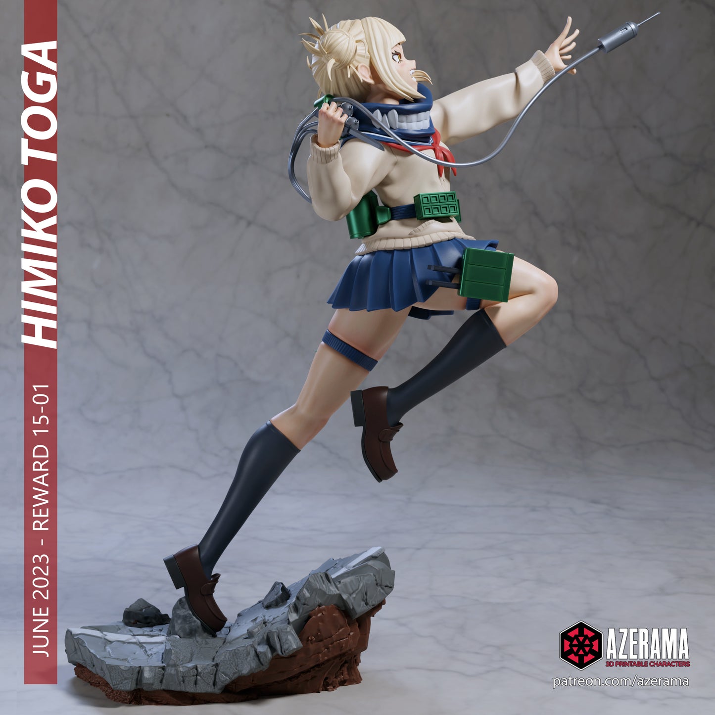 Himiko - Unassembled and Unpainted Garage Kit - Model Designed by Azerama
