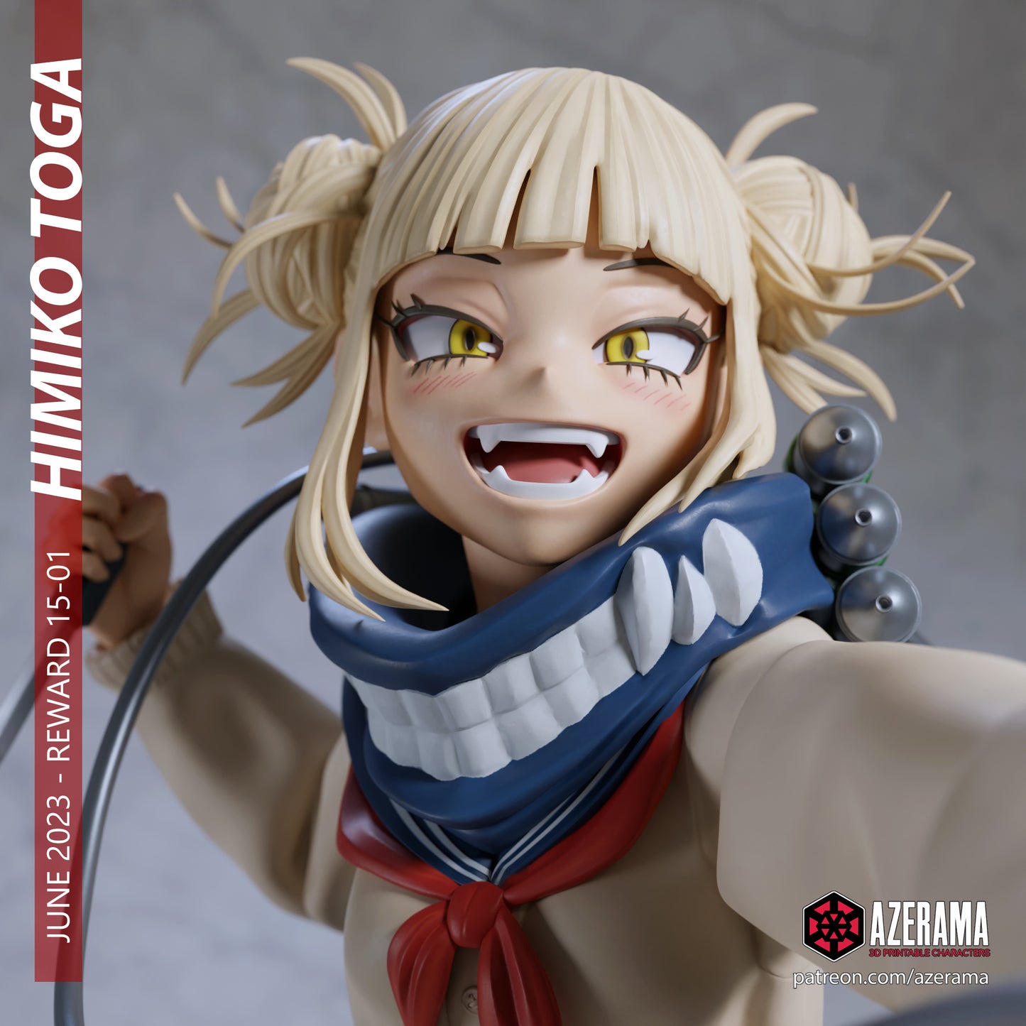 Himiko - Unassembled and Unpainted Garage Kit - Model Designed by Azerama