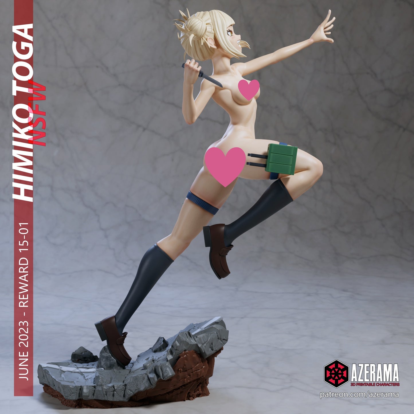 Himiko NSFW - Unassembled and Unpainted Garage Kits - Model Designed by Azerama