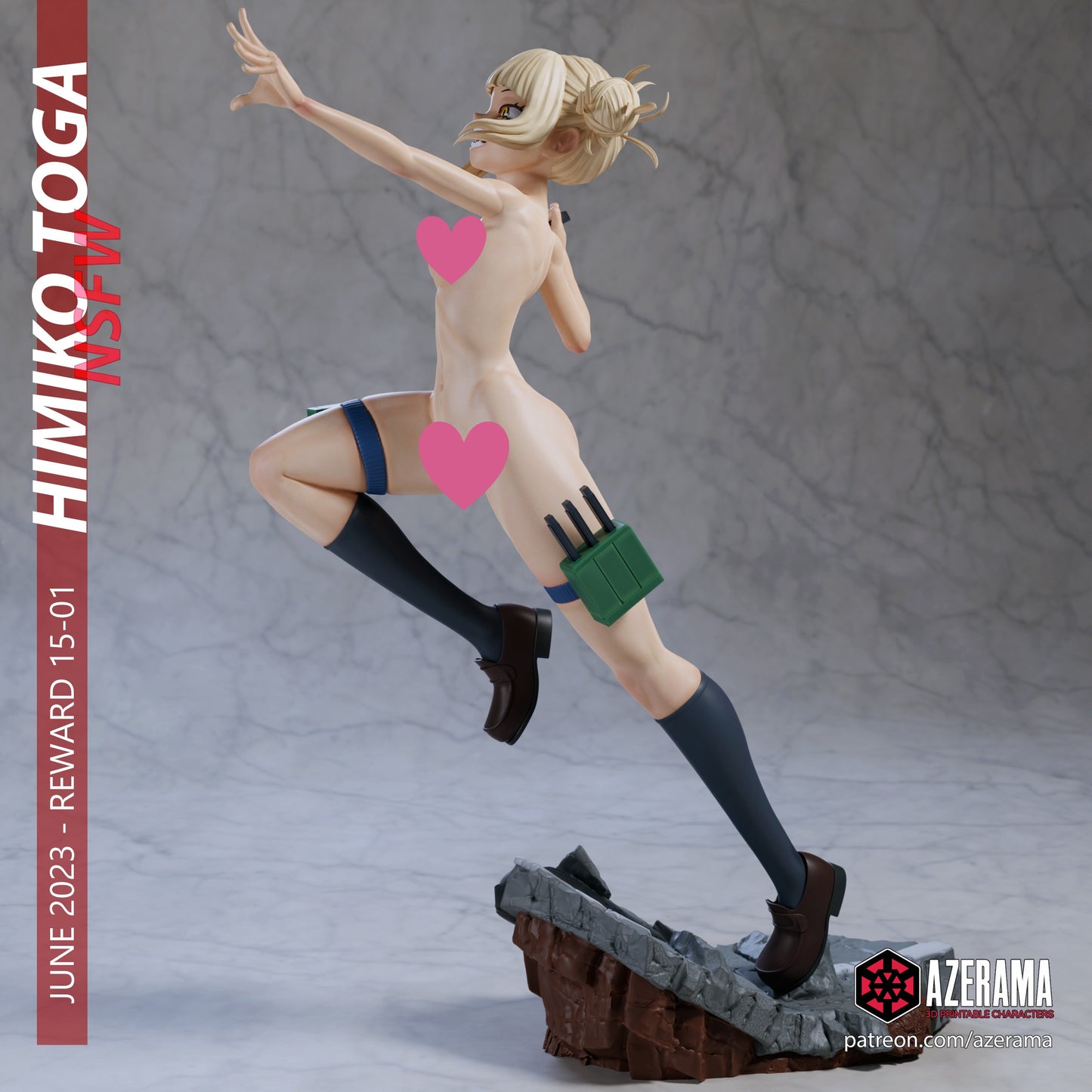 Himiko NSFW - Unassembled and Unpainted Garage Kits - Model Designed by Azerama