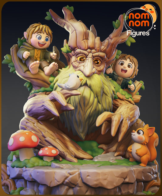 Chibi Tree Beard - Unassembled and Unpainted Garage Kit - Model Designed by NomNom Figures