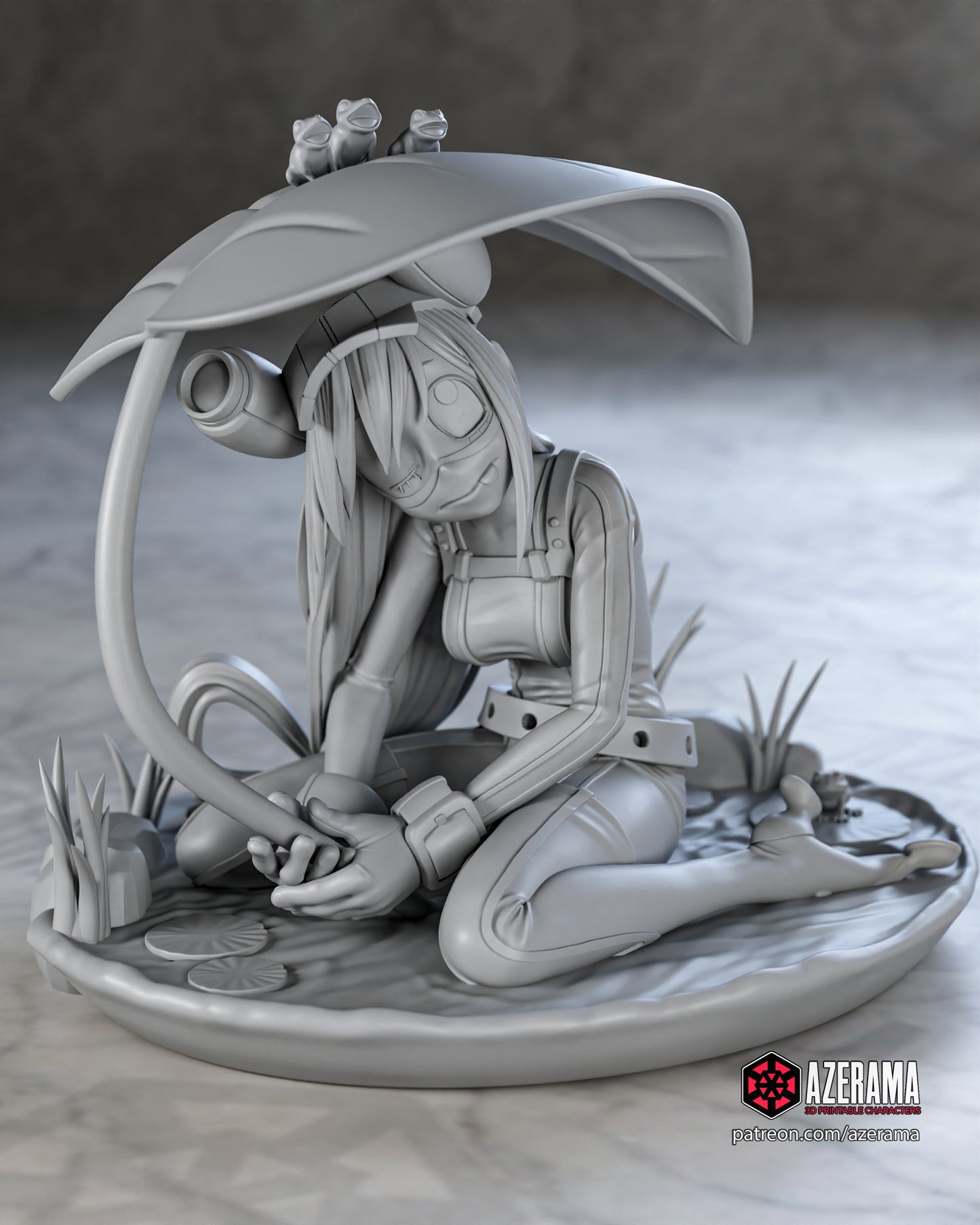Tsuyu - Unassembled and Unpainted Garage Kit - Model Designed by Azerama