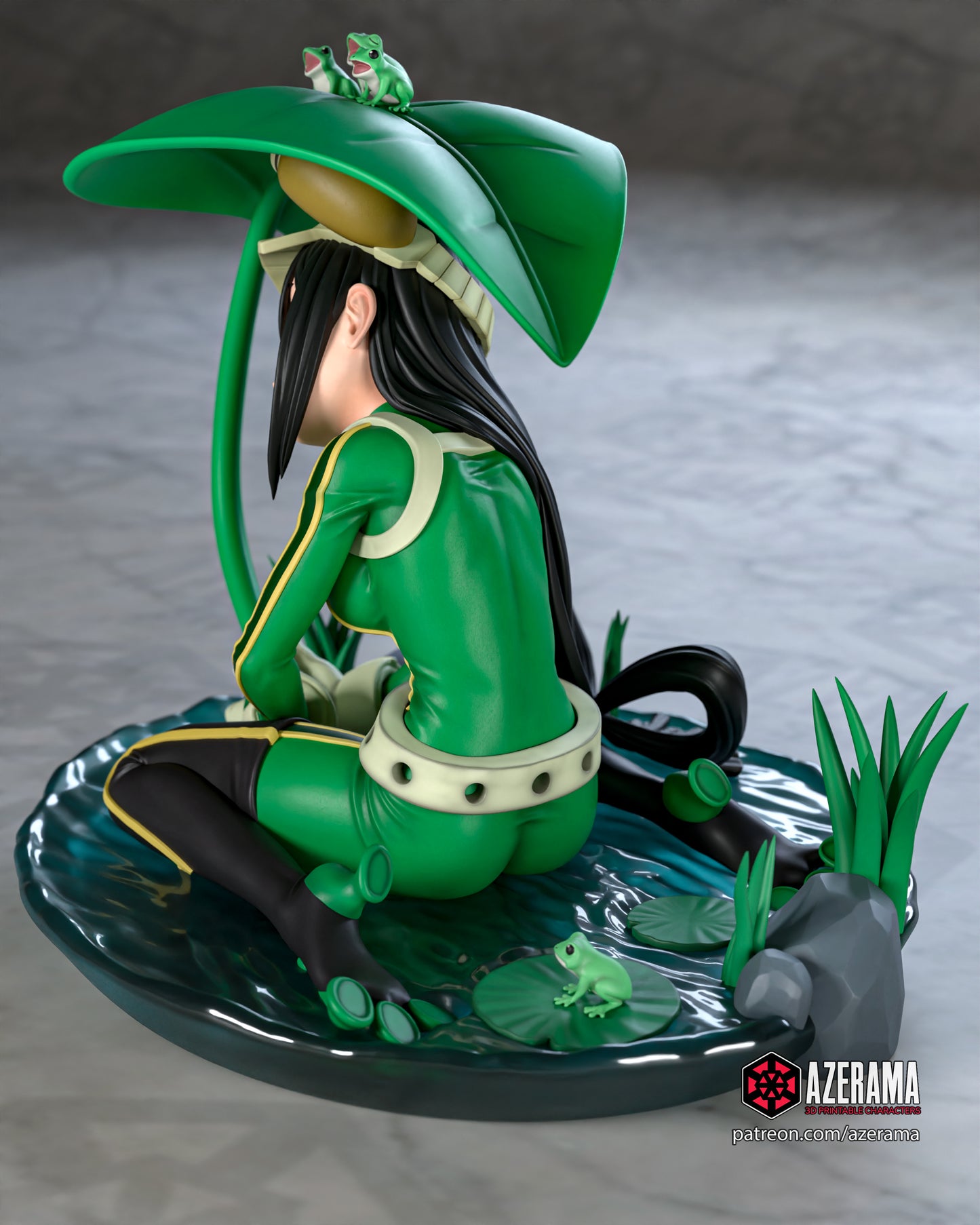 Tsuyu - Unassembled and Unpainted Garage Kit - Model Designed by Azerama