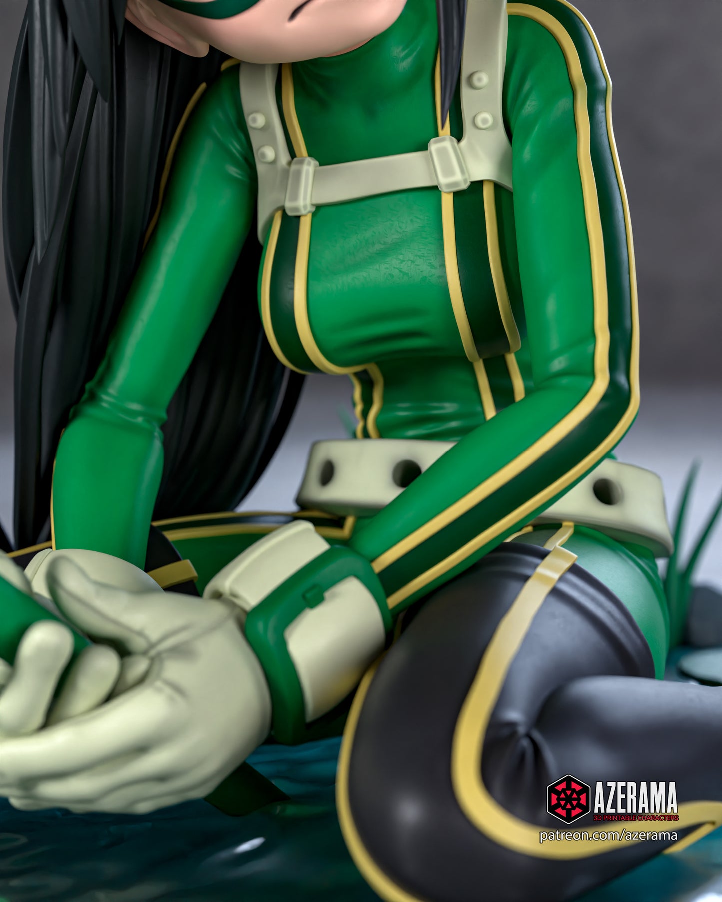 Tsuyu - Unassembled and Unpainted Garage Kit - Model Designed by Azerama