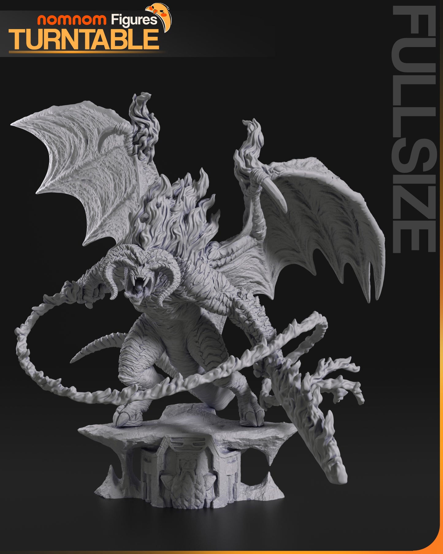 Balrog - Unassembled and Unpainted Garage Kit - Model Designed by NomNom Figures