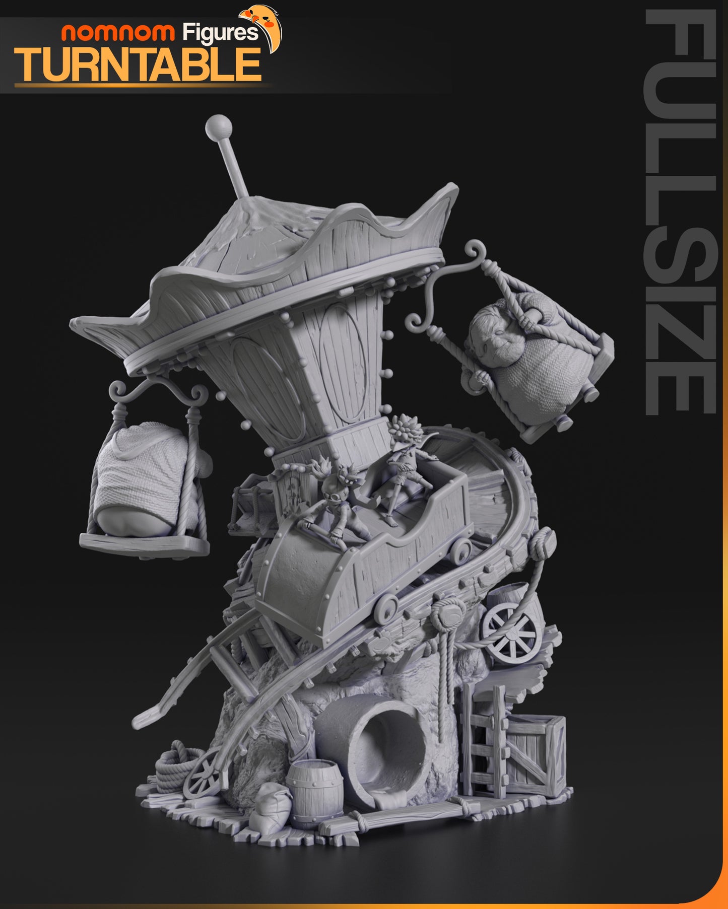 Alone x Low - Unassembled and Unpainted Garage Kit - Model Designed by NomNom Figures