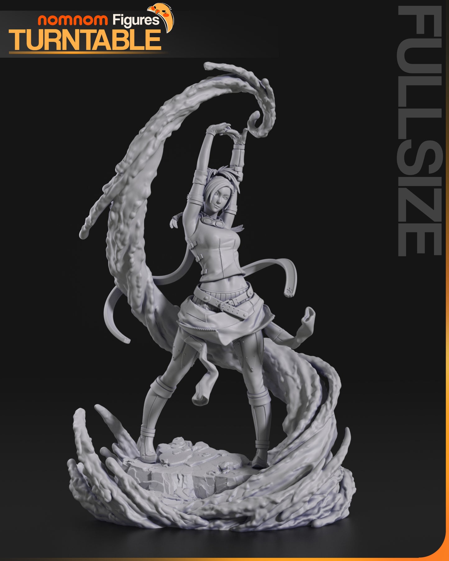 Rikku - Unassembled and Unpainted Garage Kit - Model Deisgned by NomNom Figures