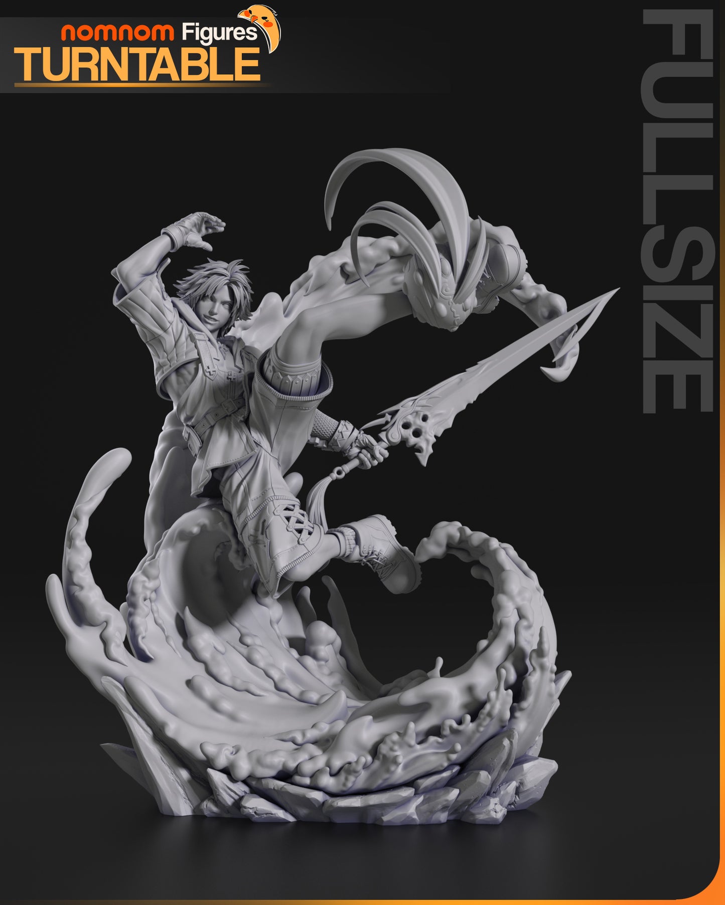 Tidus - Unassembled and Unpainted Garage Kit - Model Designed by NomNom Figures