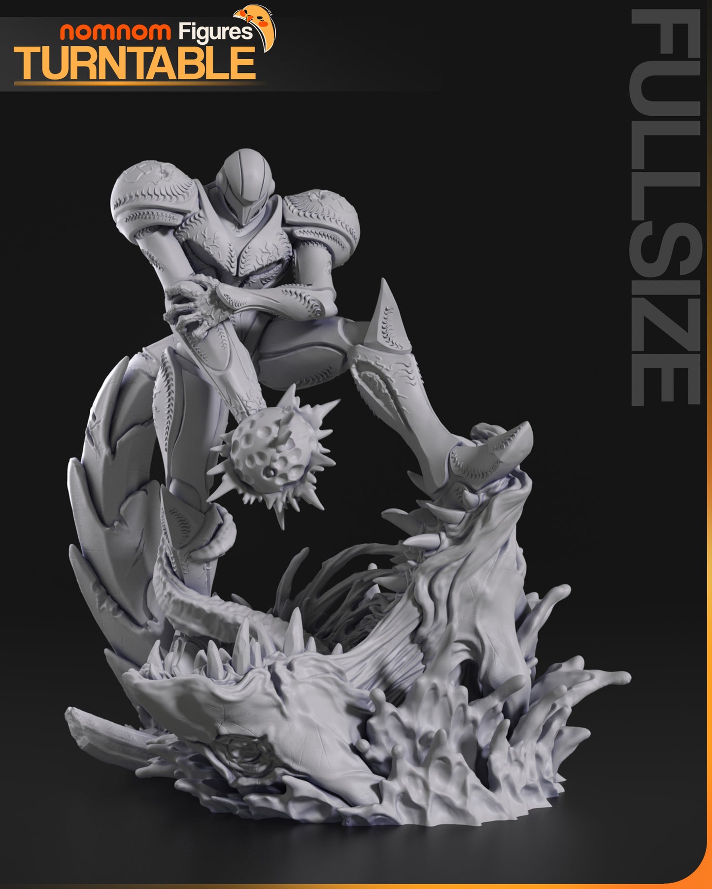Dark Samus - Unassembled and Unpainted Garage Kit - Model Designed by NomNom Figures