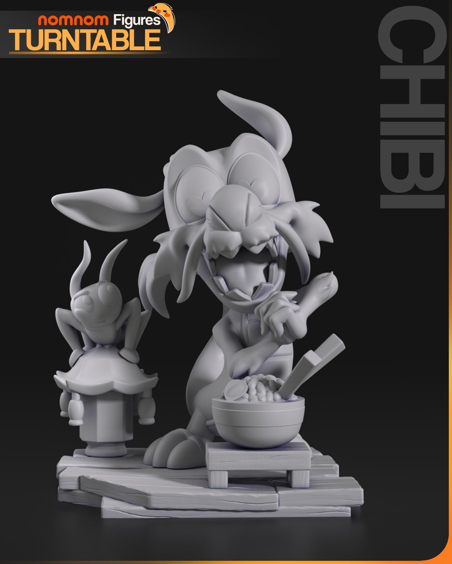 Chibi Mushu - Unassembled and Unpainted Garage Kit - Model Designed by NomNom Figures
