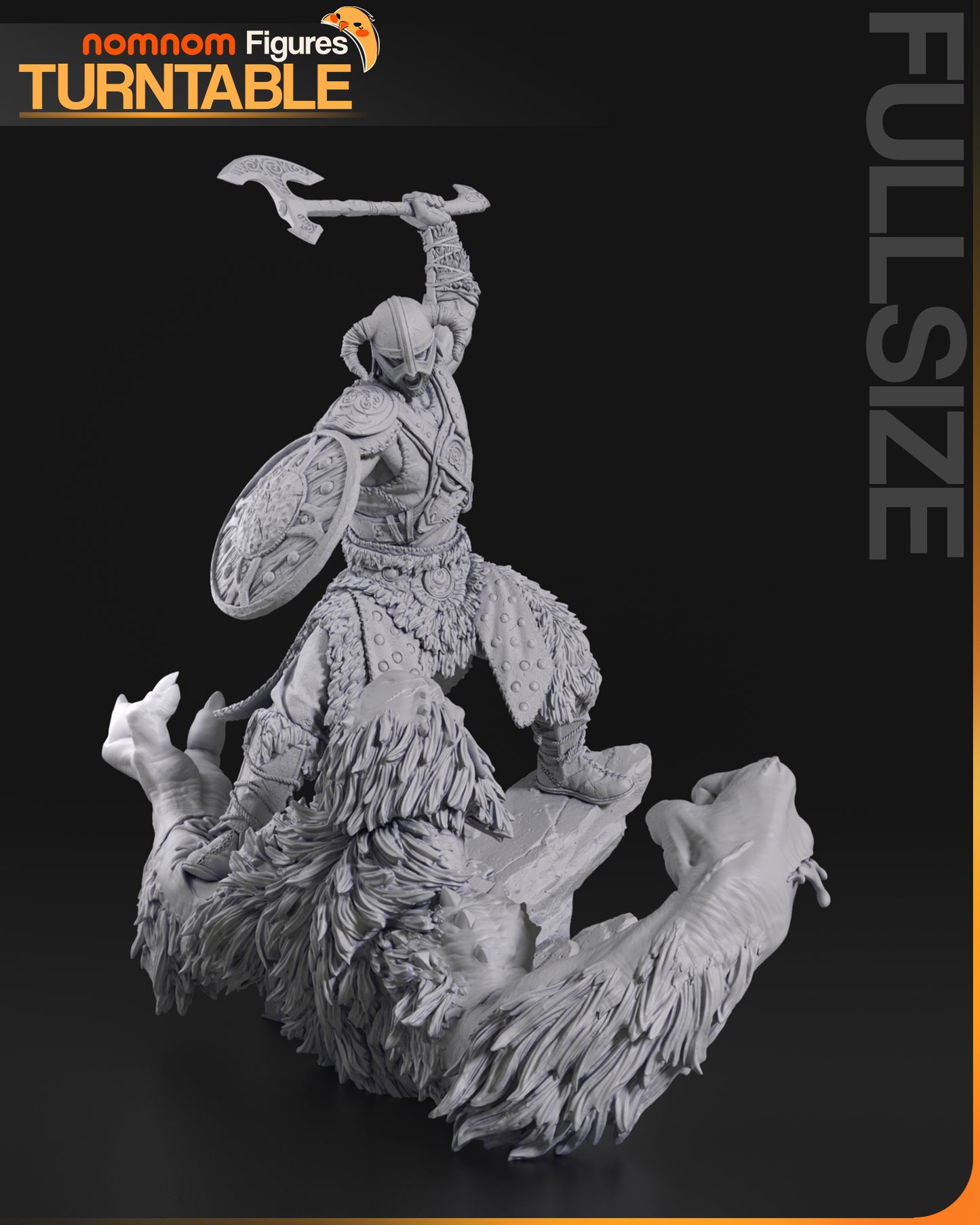 Dragonborn - Unassembled and Unpainted Garage Kit - Model Designed by NomNom Figures