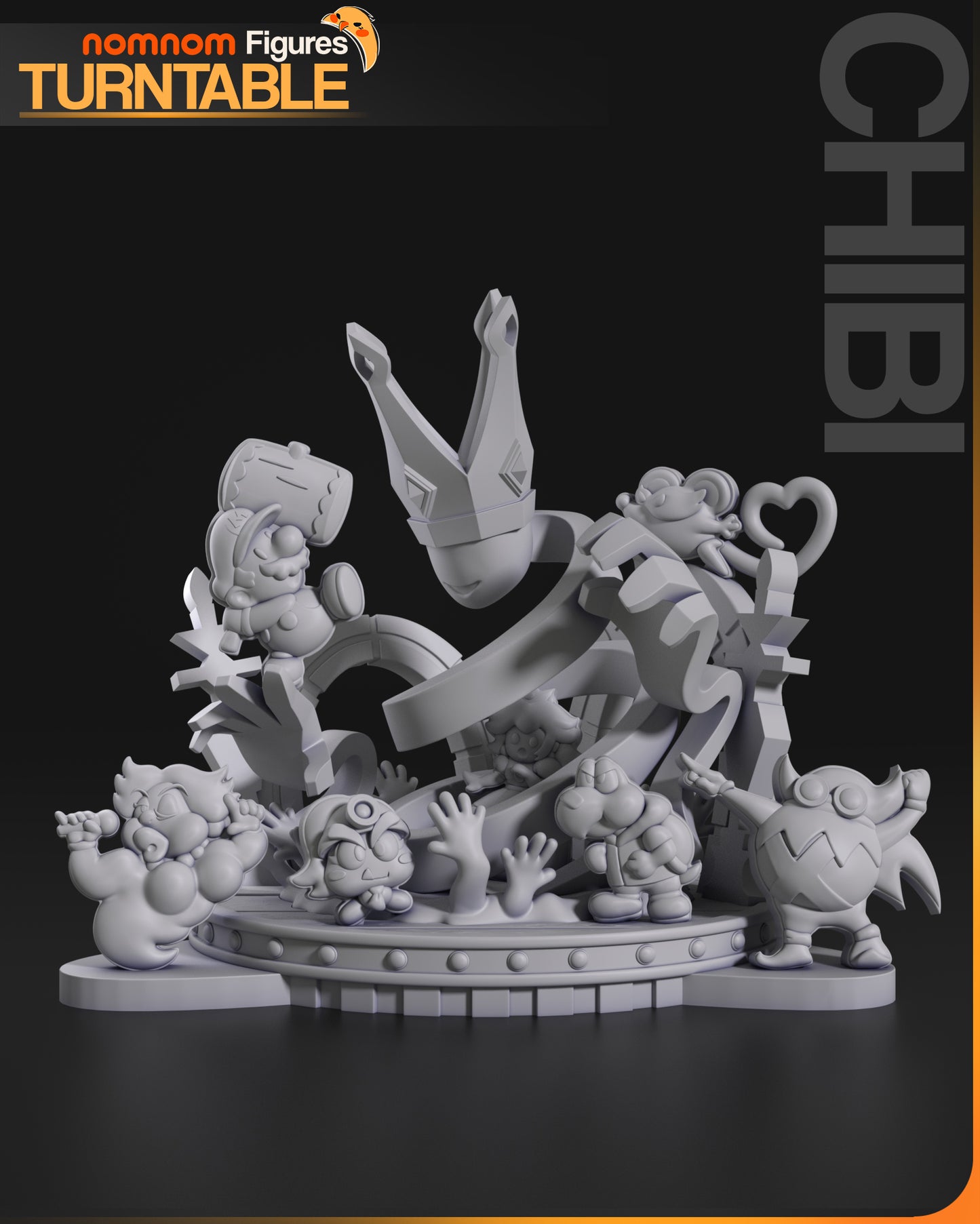Chibi Paper Mario - Unassembled and Unpainted Garage Kit - Model Designed by NomNom Figures